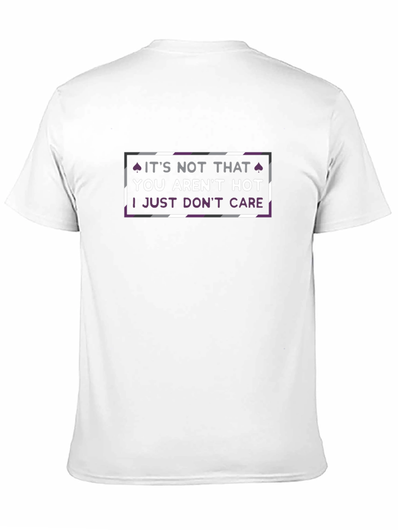 Asexual Pride T-Shirt: I Just Dont Care