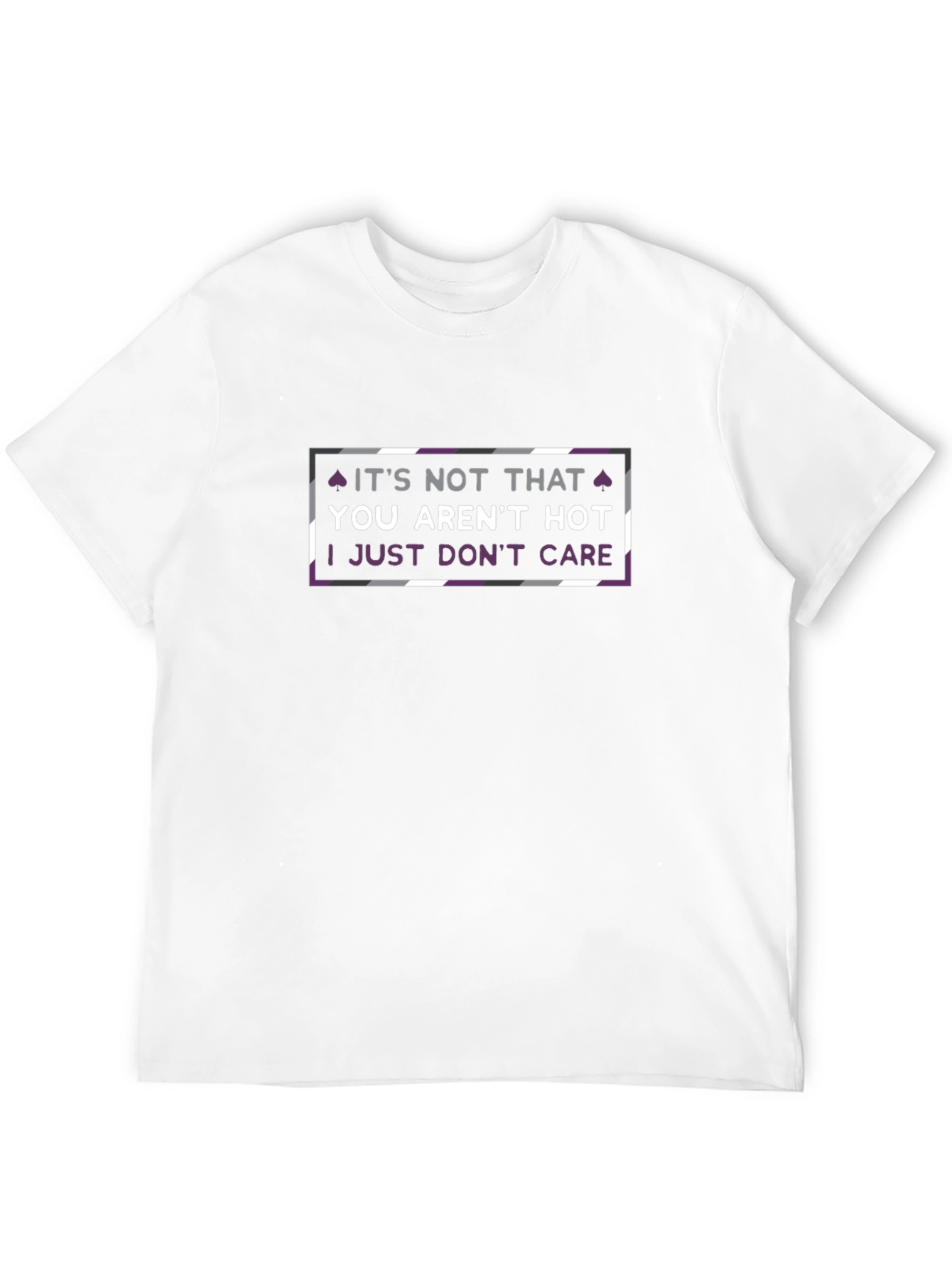 Asexual Pride T-Shirt: I Just Dont Care