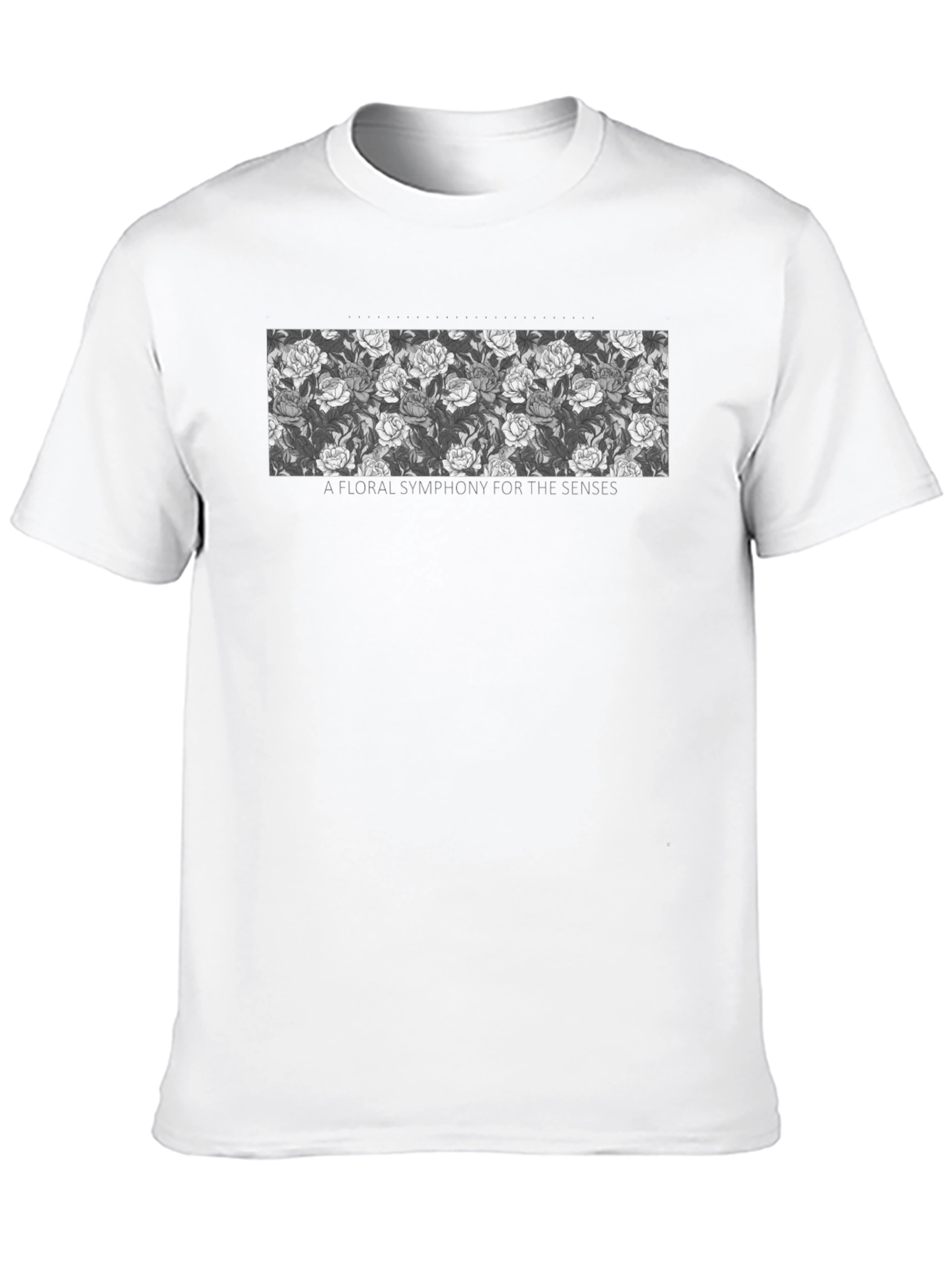 Floral Symphony Tee - Stylish Graphic Print