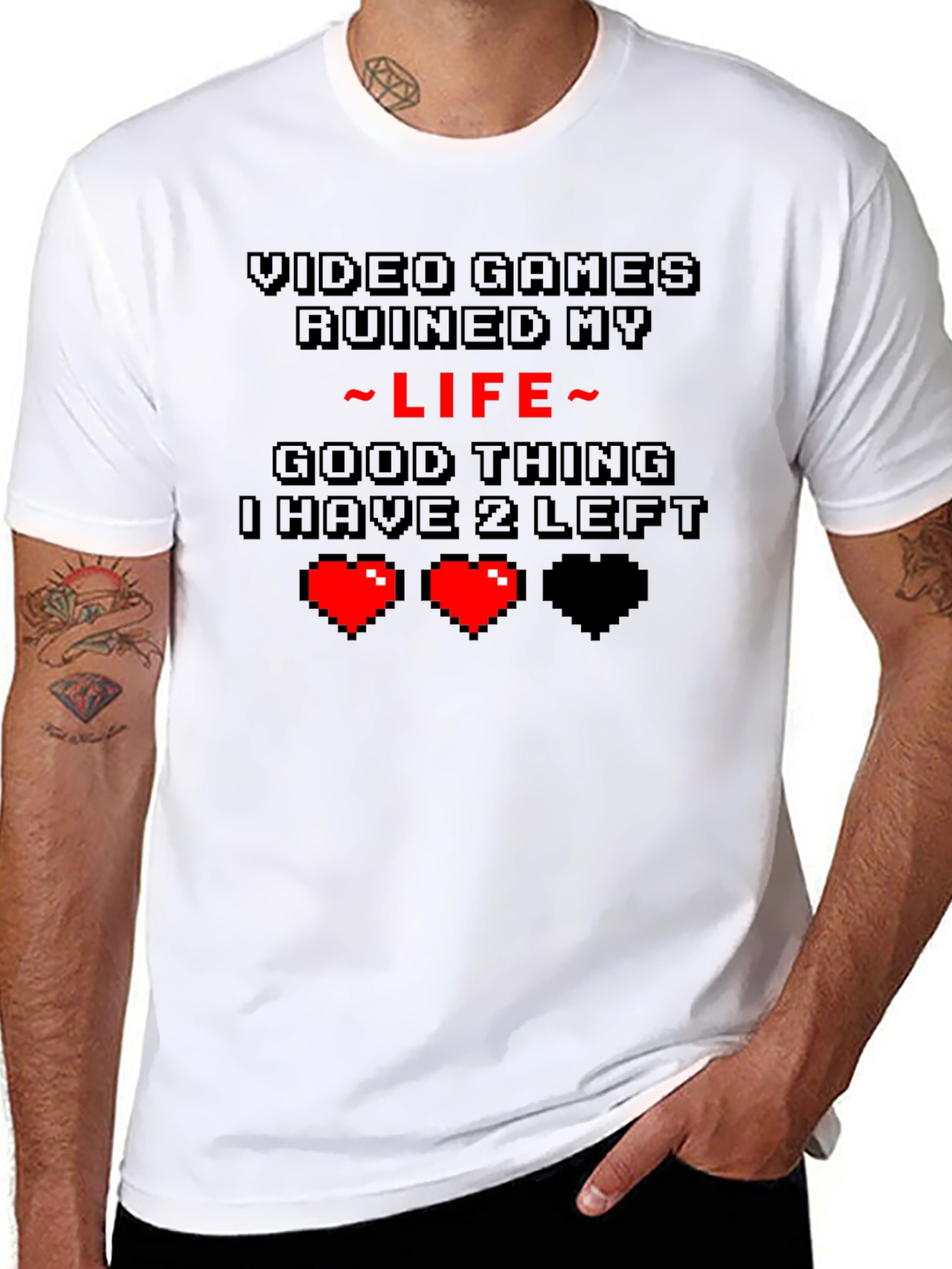 Gamer Ruined Life T-Shirt - Funny Video Game Tee