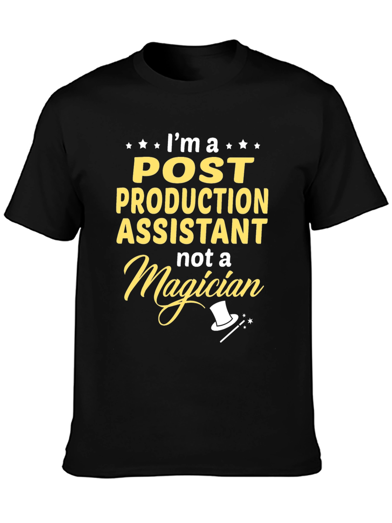 Post Production Assistant T-Shirt - Magician Funny Tee