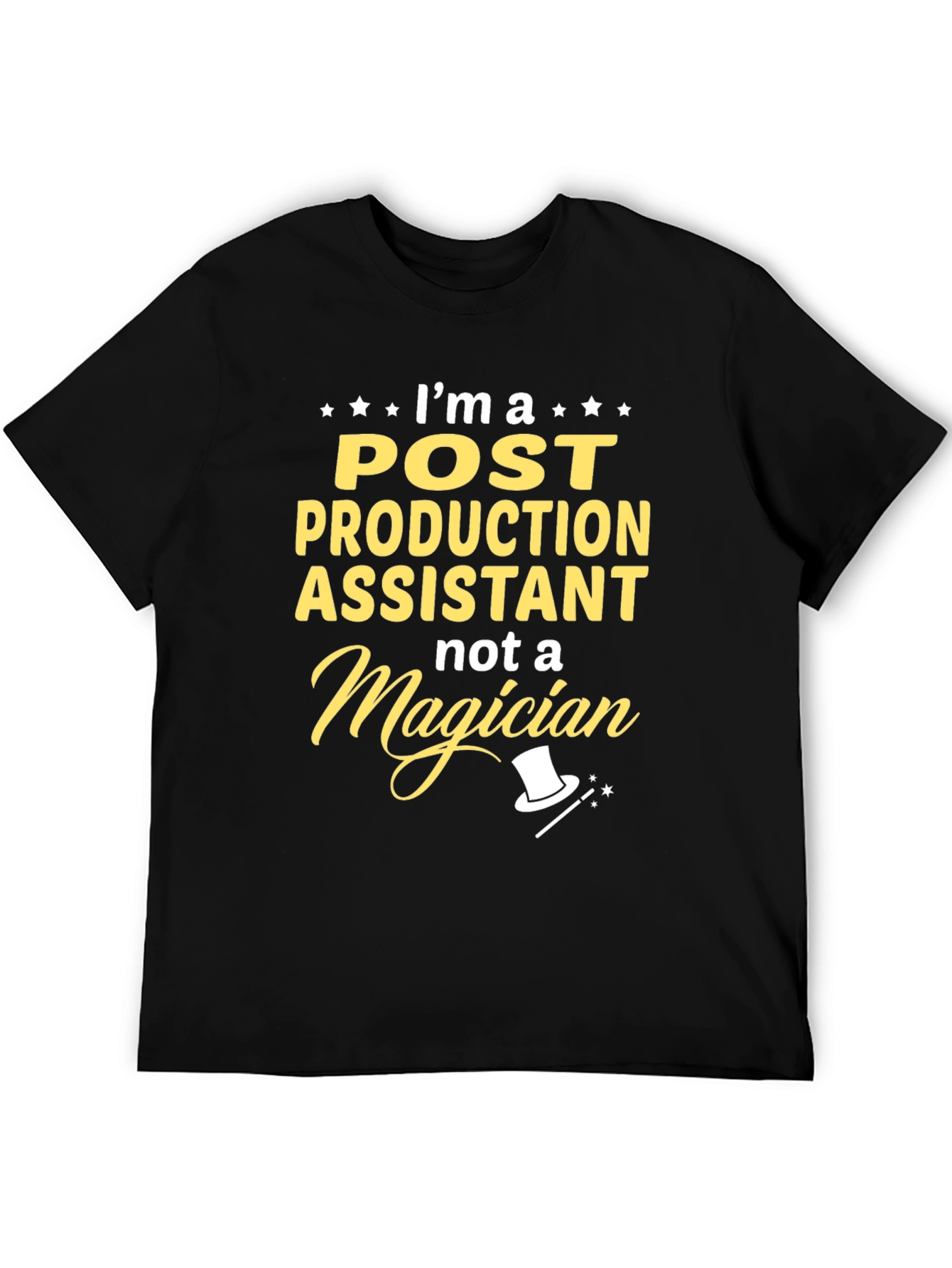 Post Production Assistant T-Shirt - Magician Funny Tee
