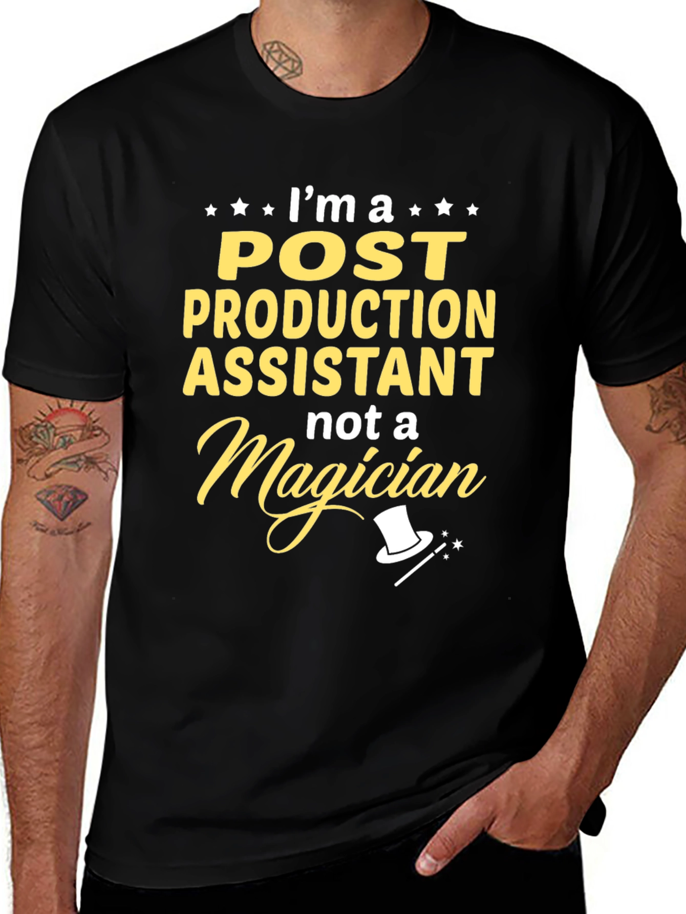 Post Production Assistant T-Shirt - Magician Funny Tee
