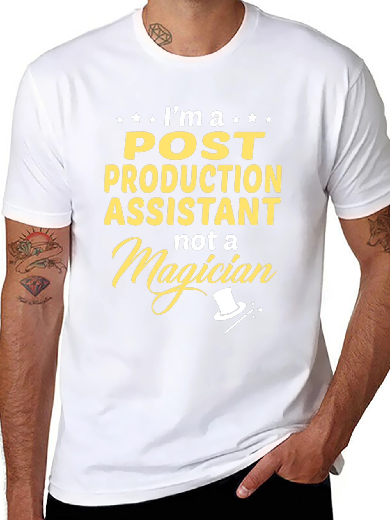 Post Production Assistant T-Shirt - Magician Funny Tee