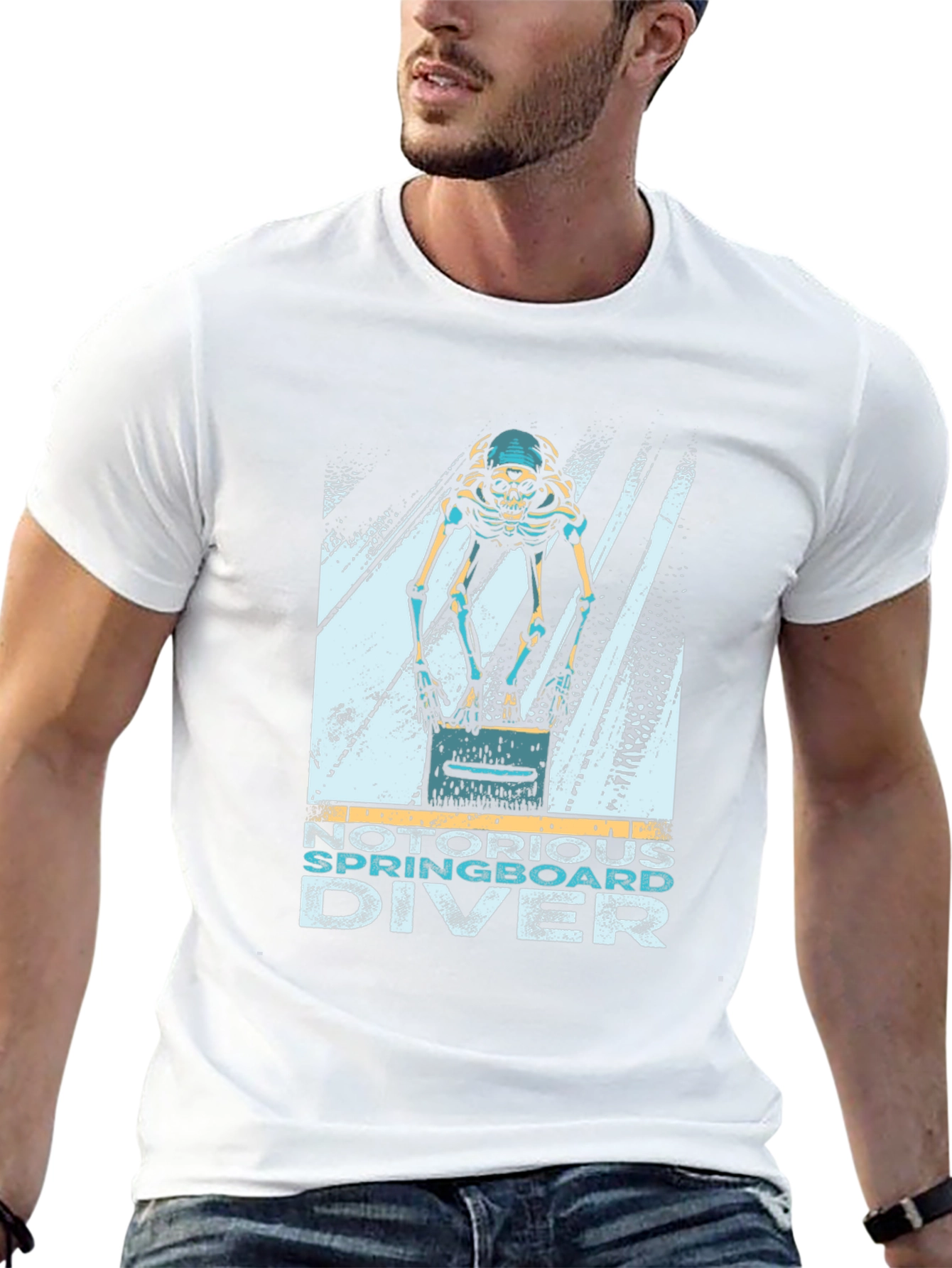 Notorious Springboard Diver Skeleton T-Shirt