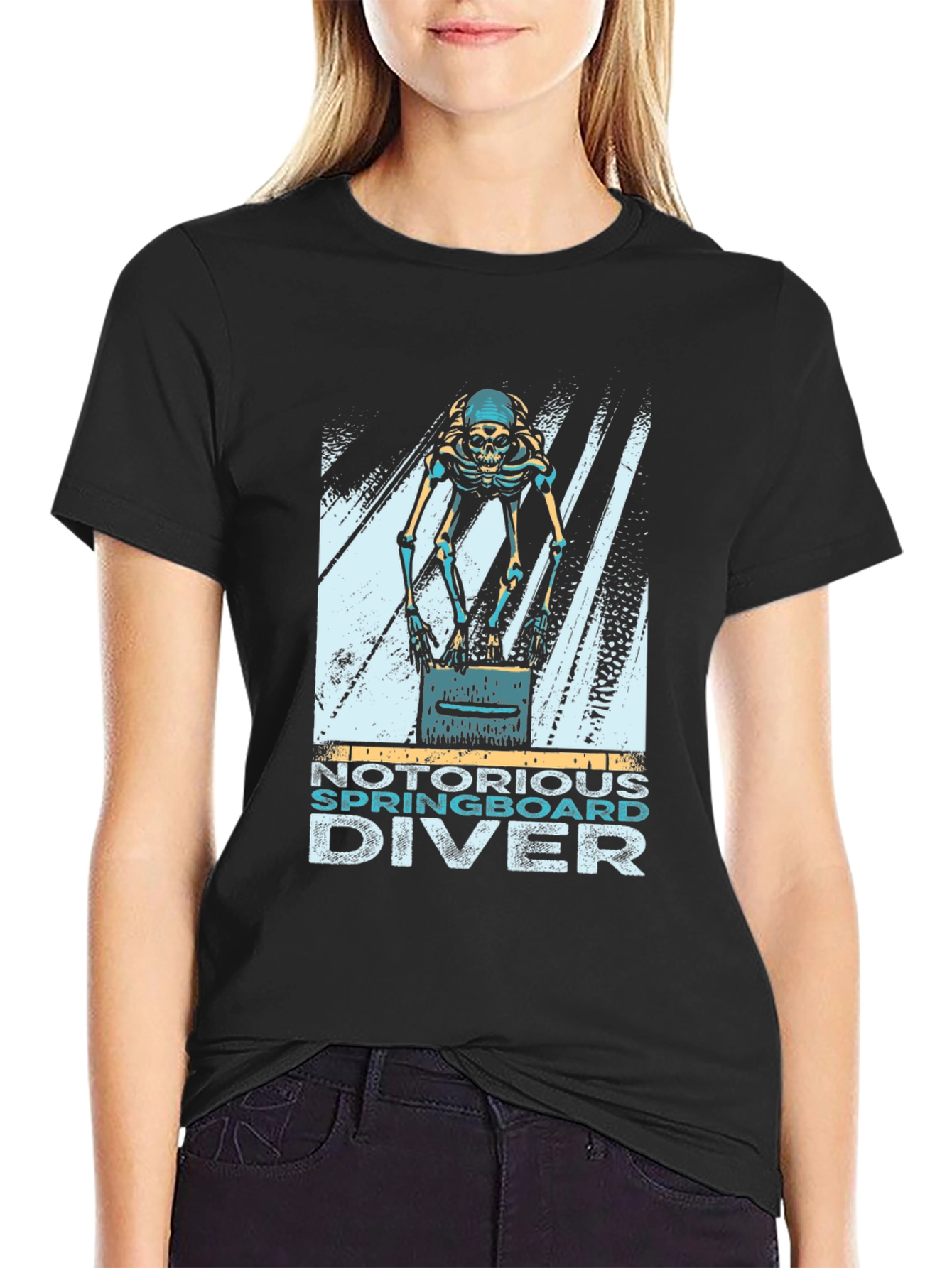 Notorious Springboard Diver Skeleton T-Shirt