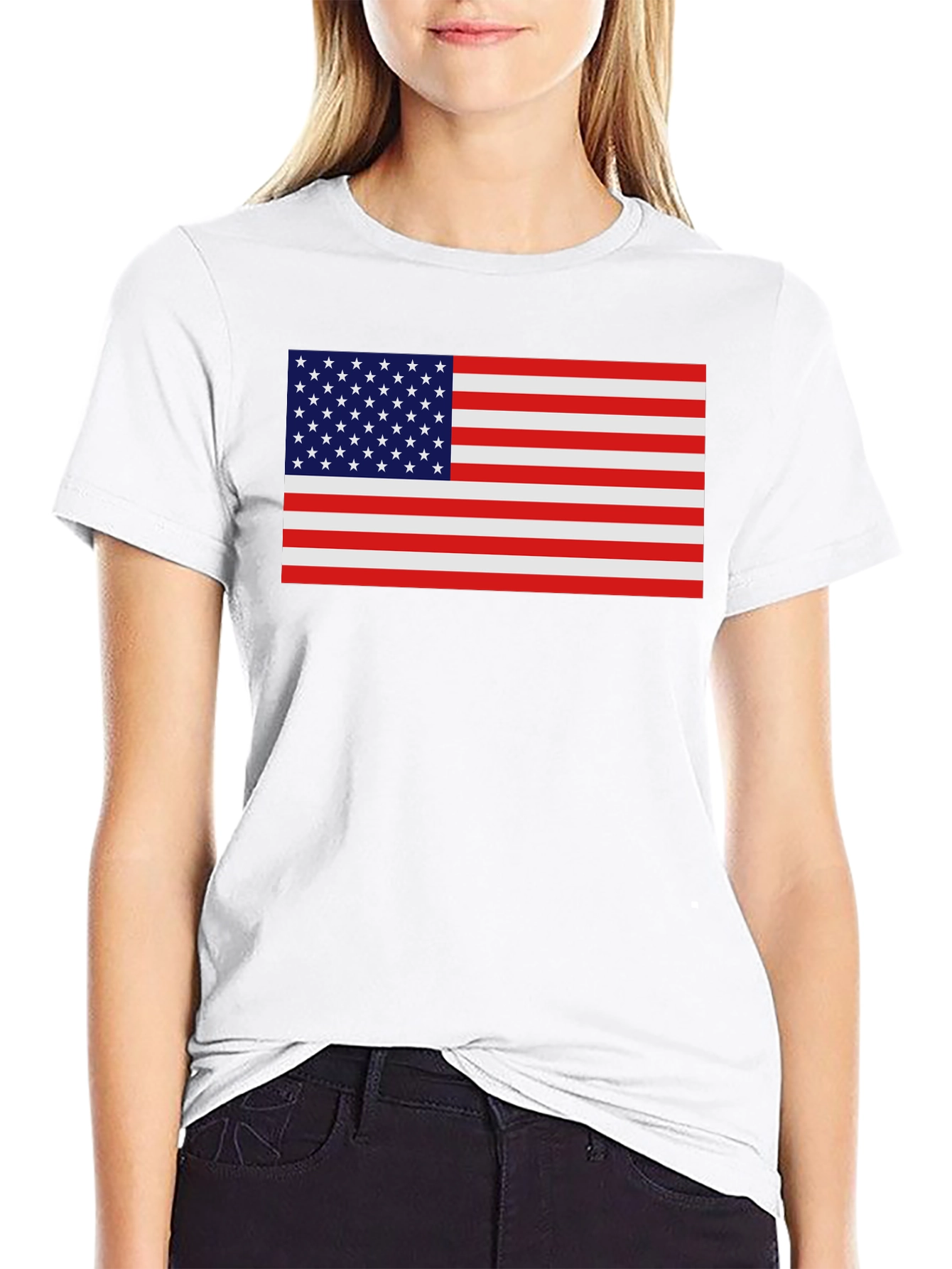 American Flag Graphic T-Shirt