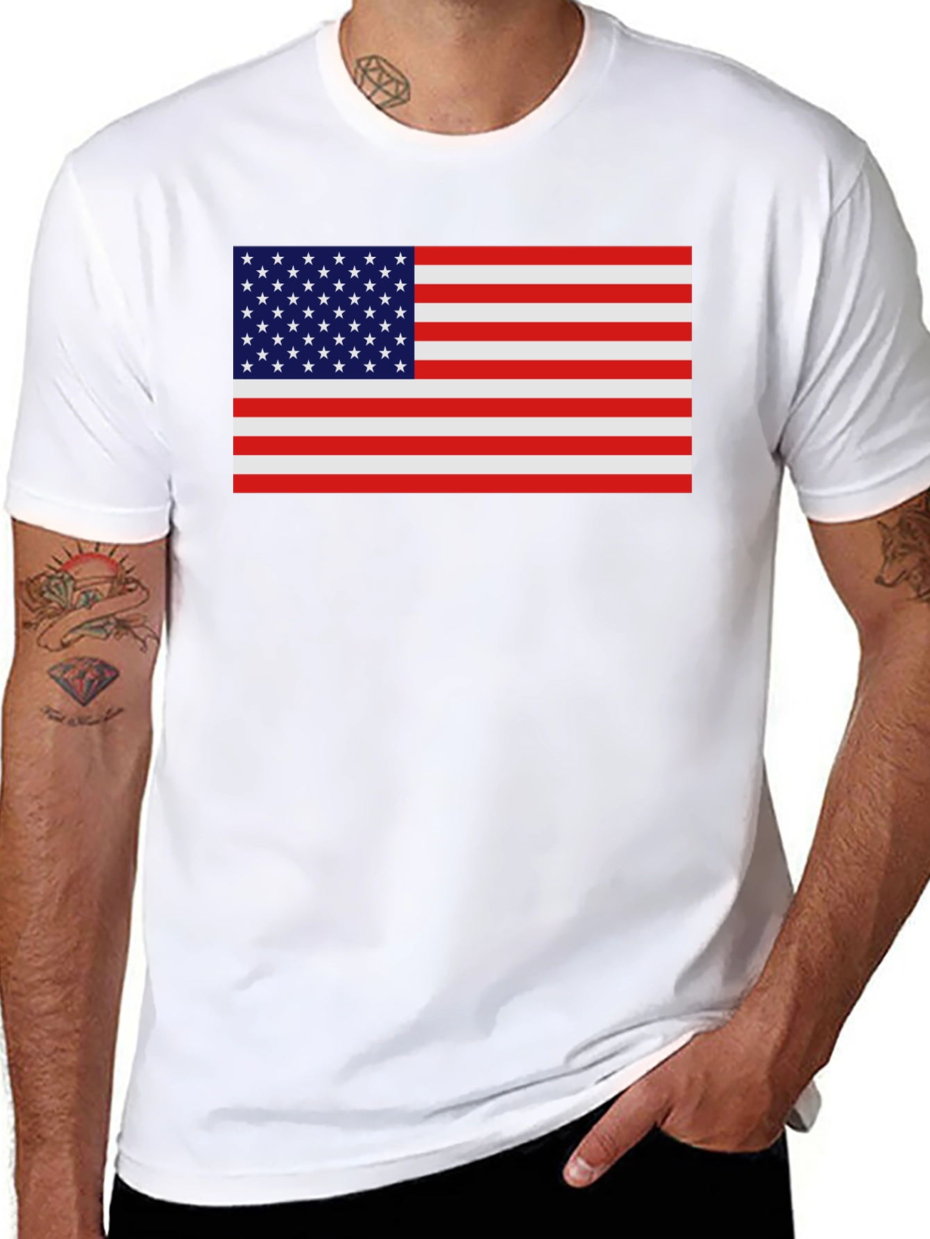 American Flag Graphic T-Shirt
