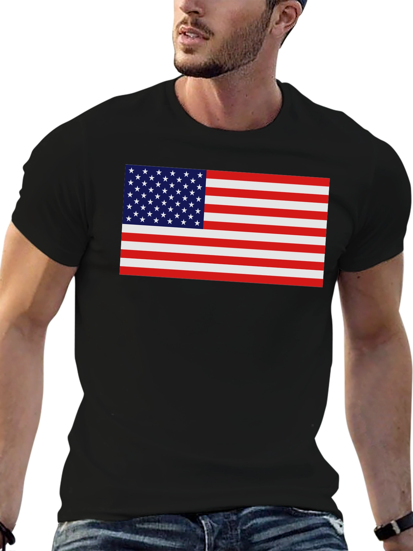 American Flag Graphic T-Shirt