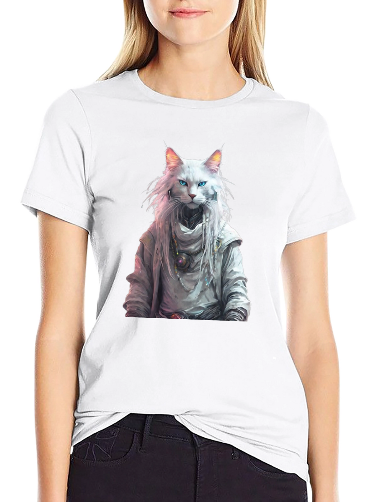 Wizard Cat Graphic Tee