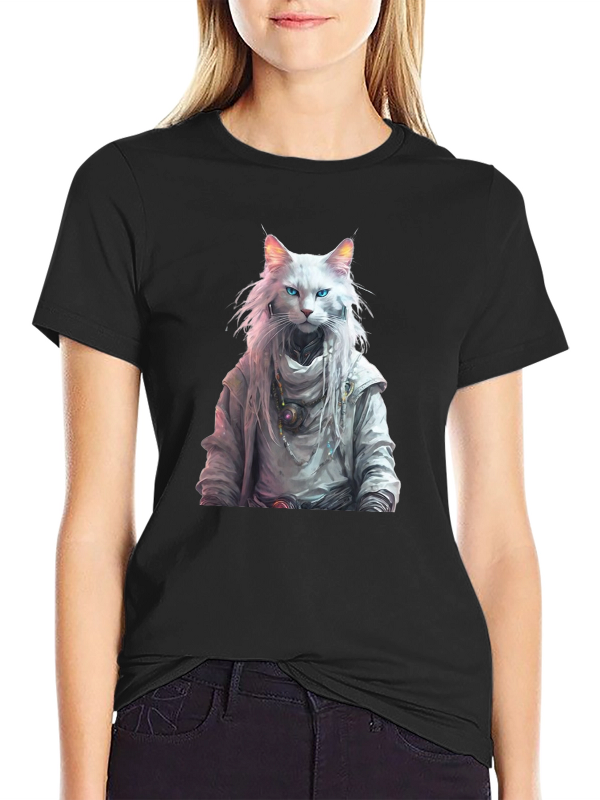 Wizard Cat Graphic Tee