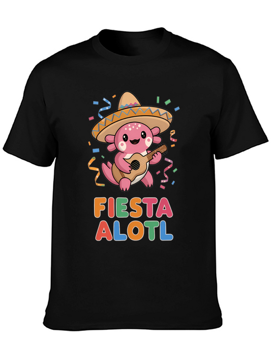 Fiesta Alotl T-Shirt - Funny Axolotl Cinco De Mayo