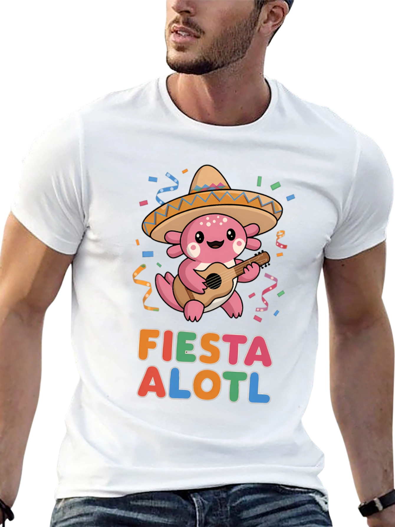 Fiesta Alotl T-Shirt - Funny Axolotl Cinco De Mayo