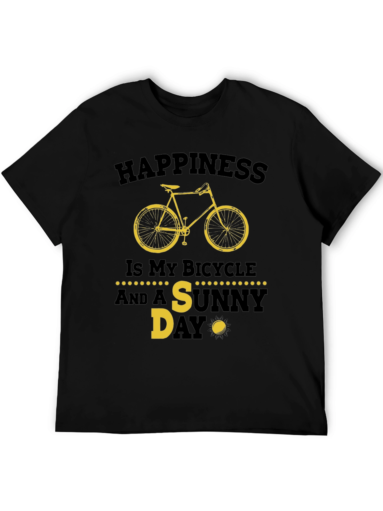 Happiness Bicycle Sunny Day T-Shirt