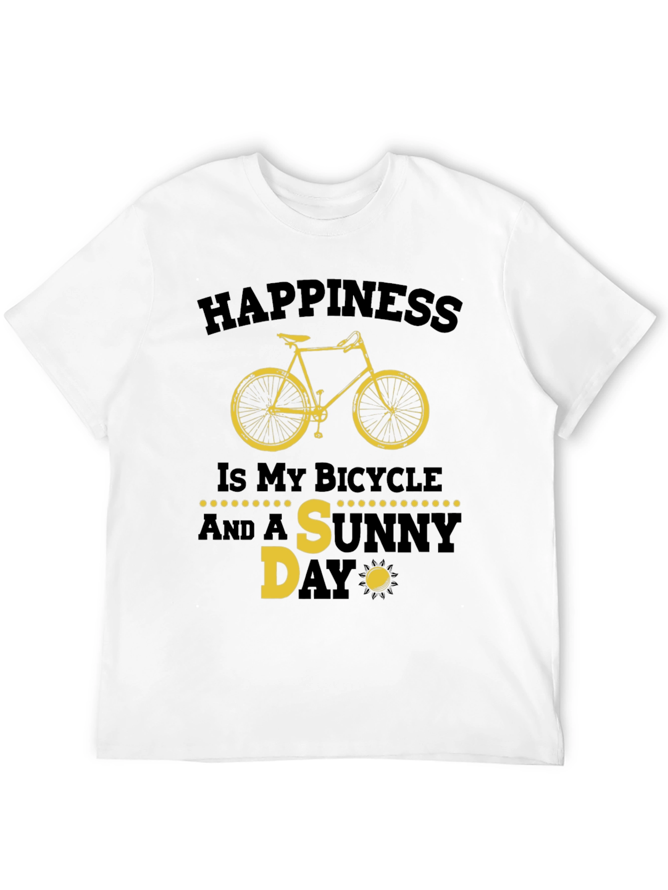 Happiness Bicycle Sunny Day T-Shirt