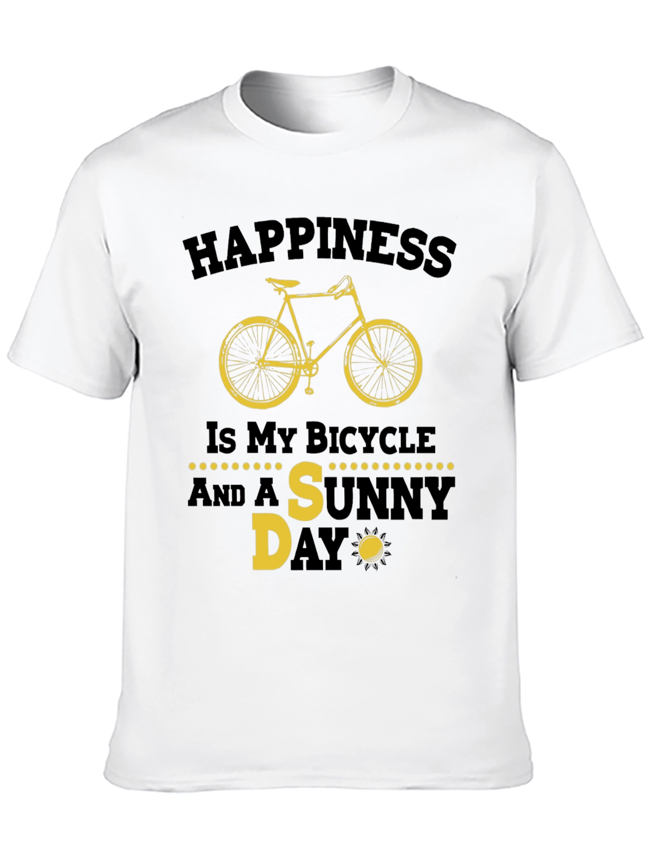 Happiness Bicycle Sunny Day T-Shirt