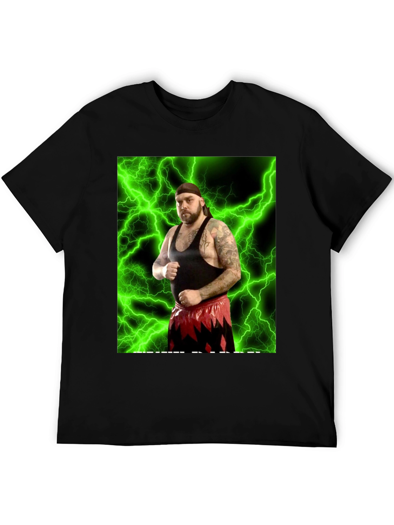 Wrestler Graphic Black T-Shirt