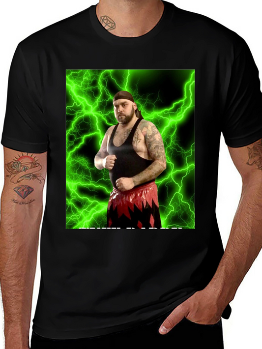Wrestler Graphic Black T-Shirt