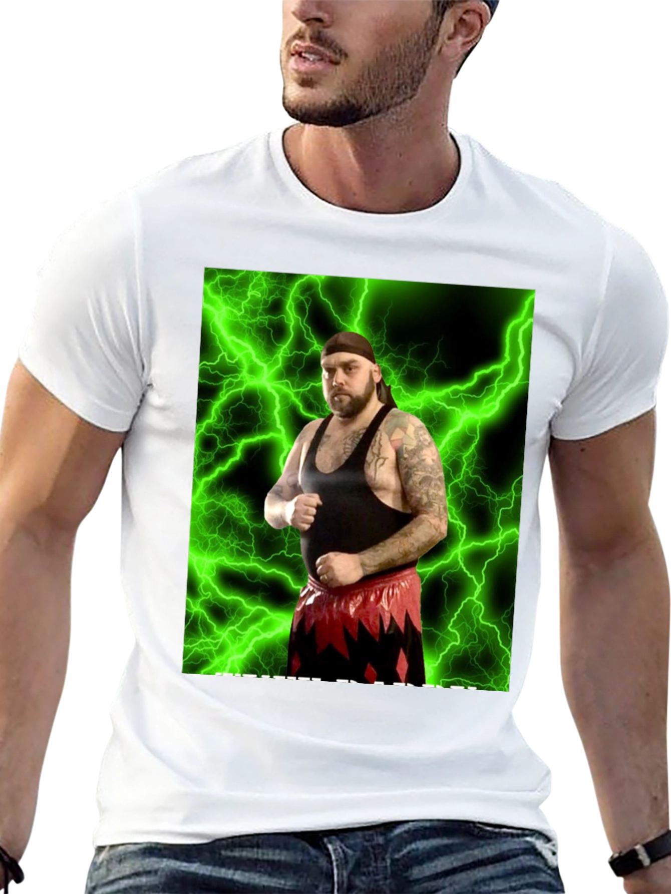 Wrestler Graphic Black T-Shirt