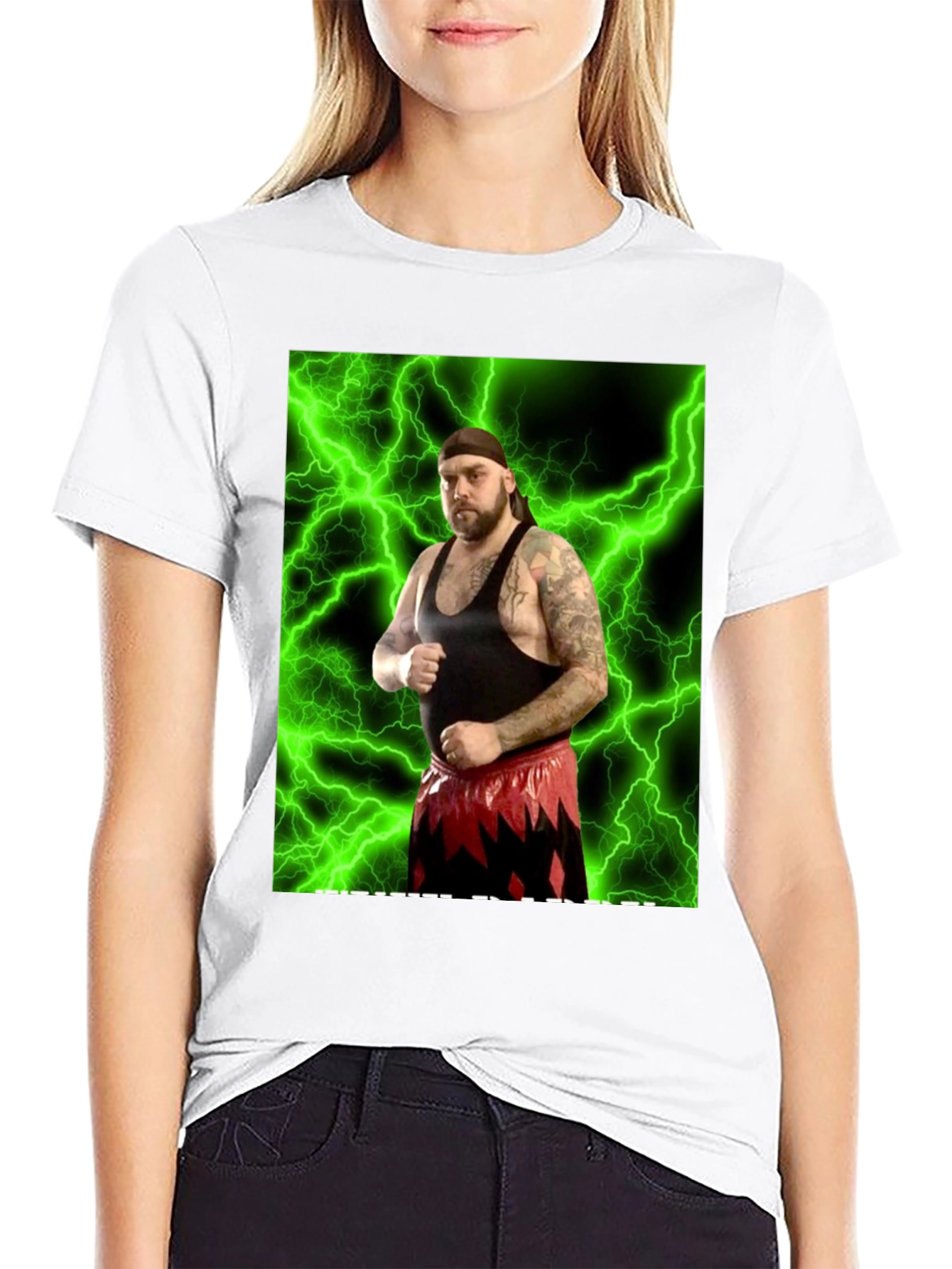 Wrestler Graphic Black T-Shirt