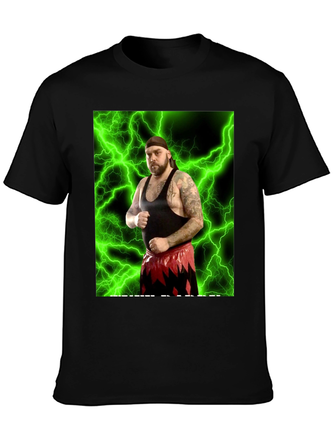 Wrestler Graphic Black T-Shirt