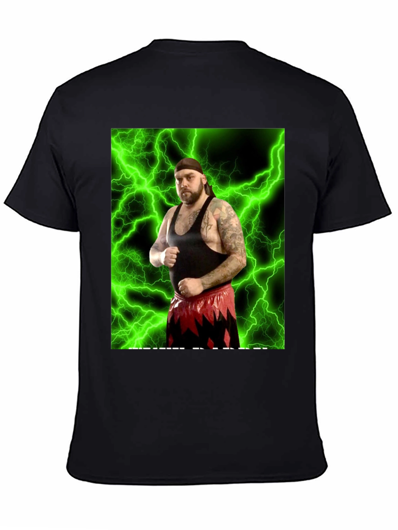 Wrestler Graphic Black T-Shirt