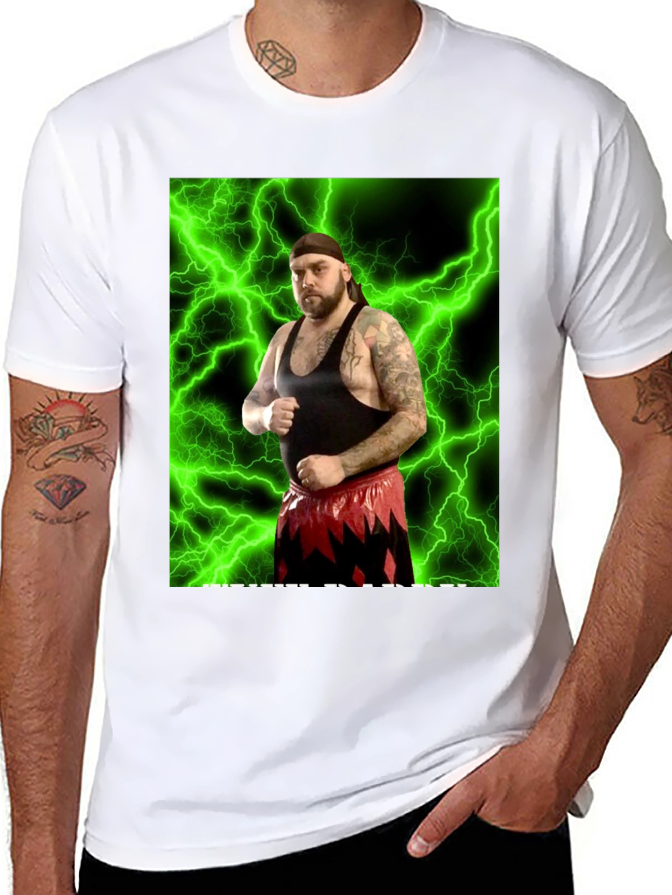 Wrestler Graphic Black T-Shirt