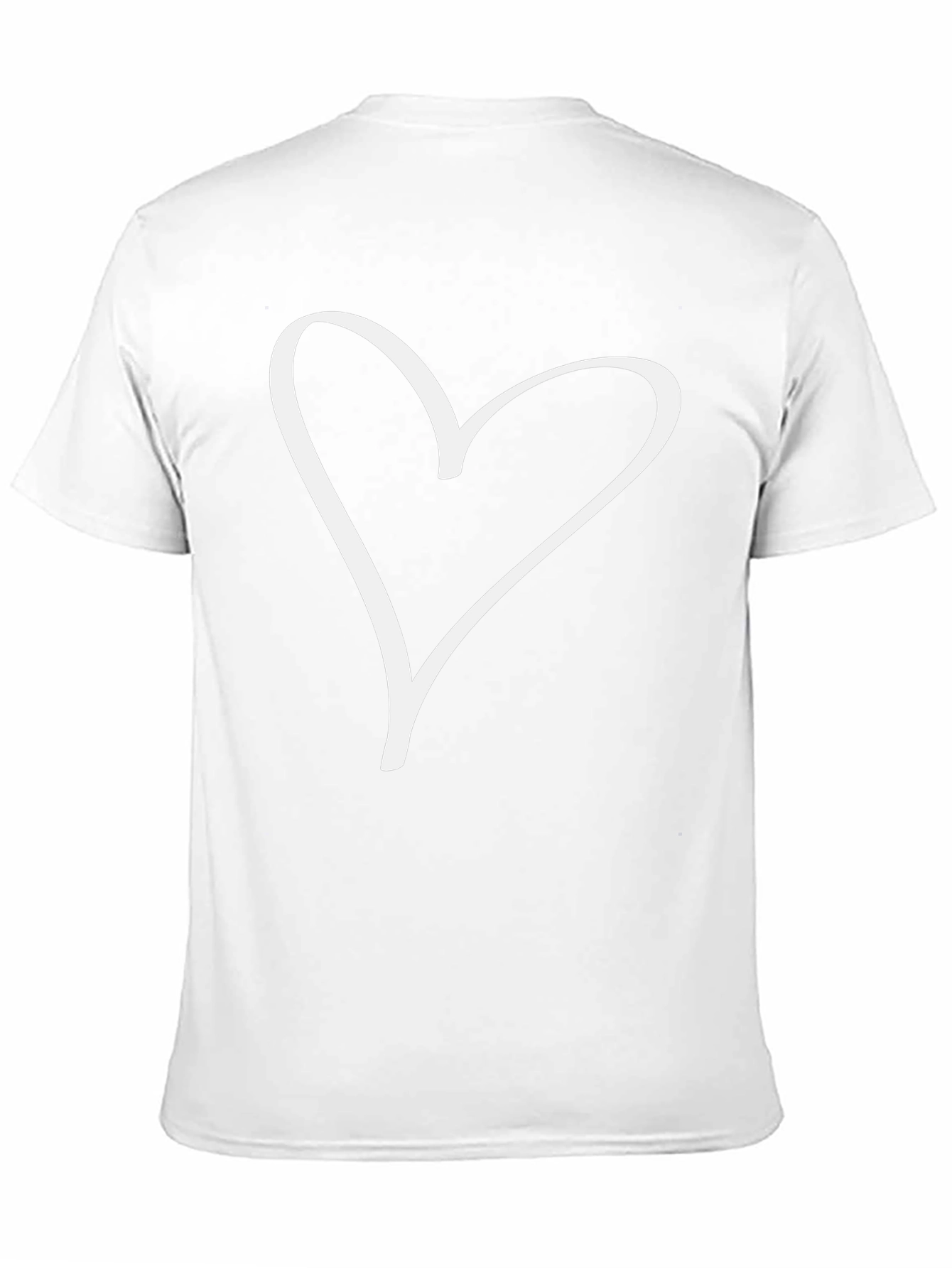 Heart Graphic T-Shirt - Casual Black Tee