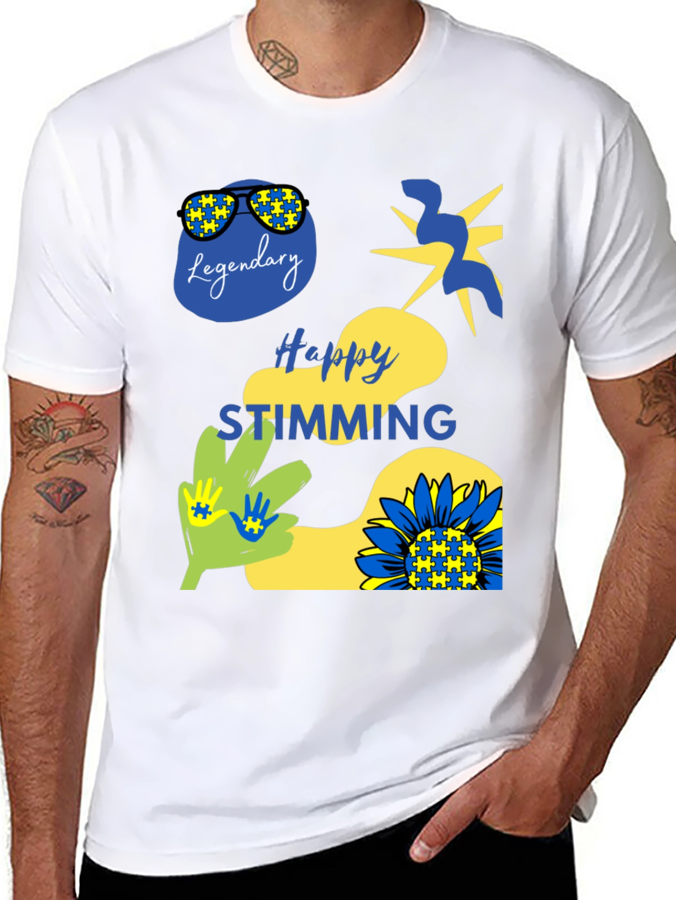 Happy Stimming T-Shirt Autism Awareness Graphic Tee