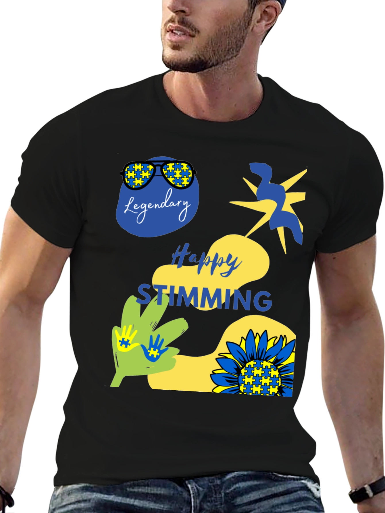 Happy Stimming T-Shirt Autism Awareness Graphic Tee