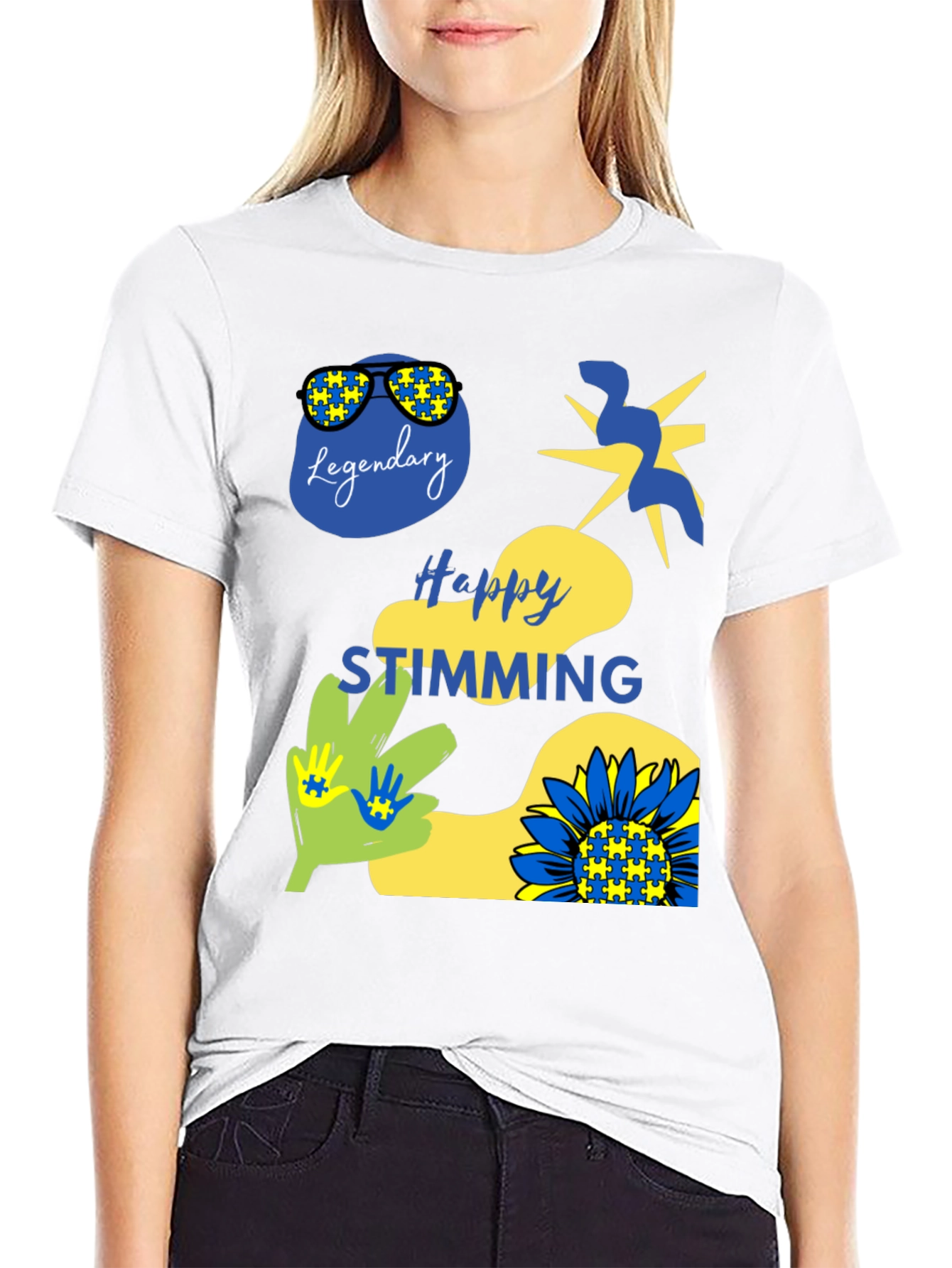 Happy Stimming T-Shirt Autism Awareness Graphic Tee