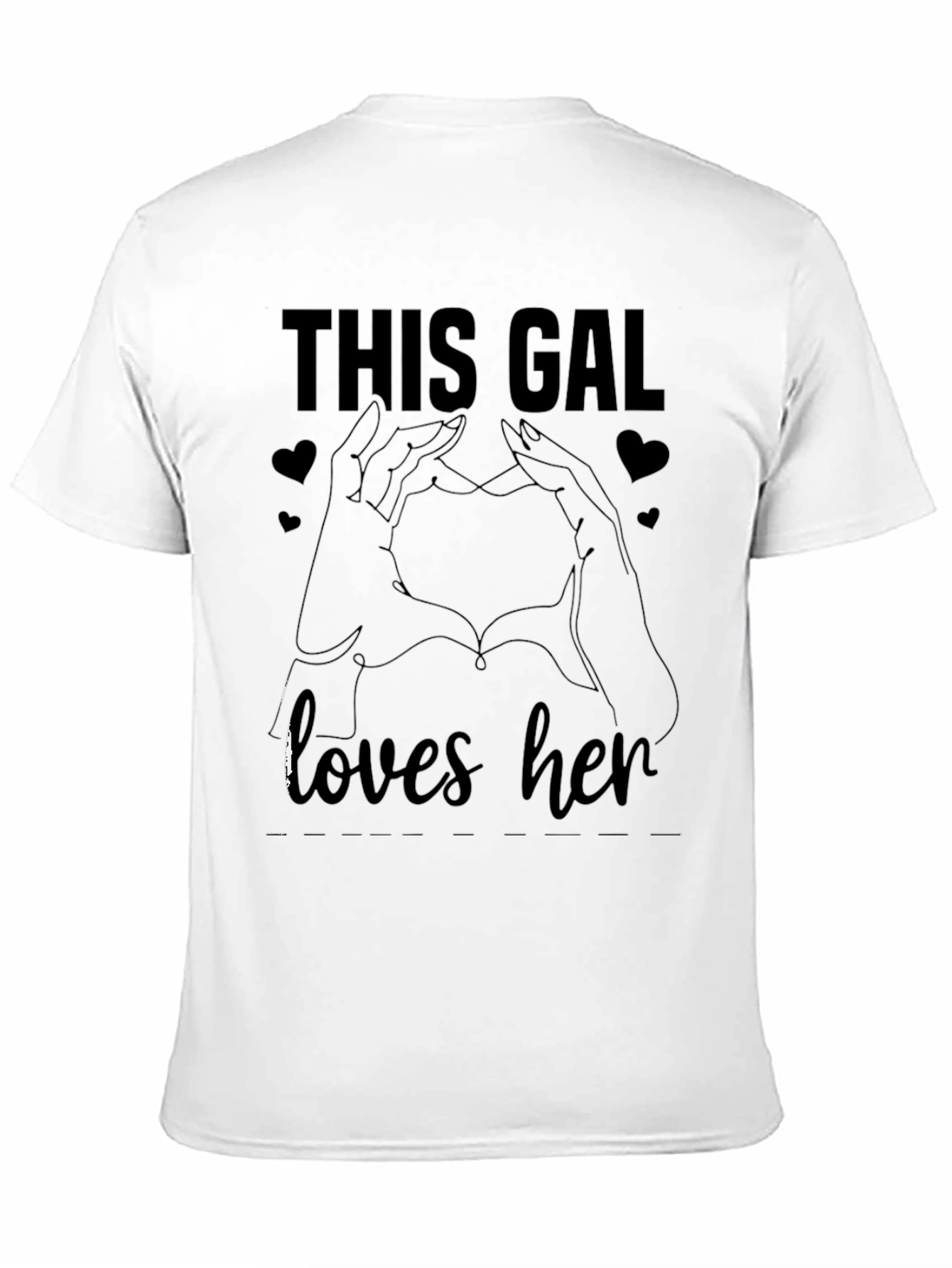 This Gal Loves Her - Heart Hands Graphic Tee