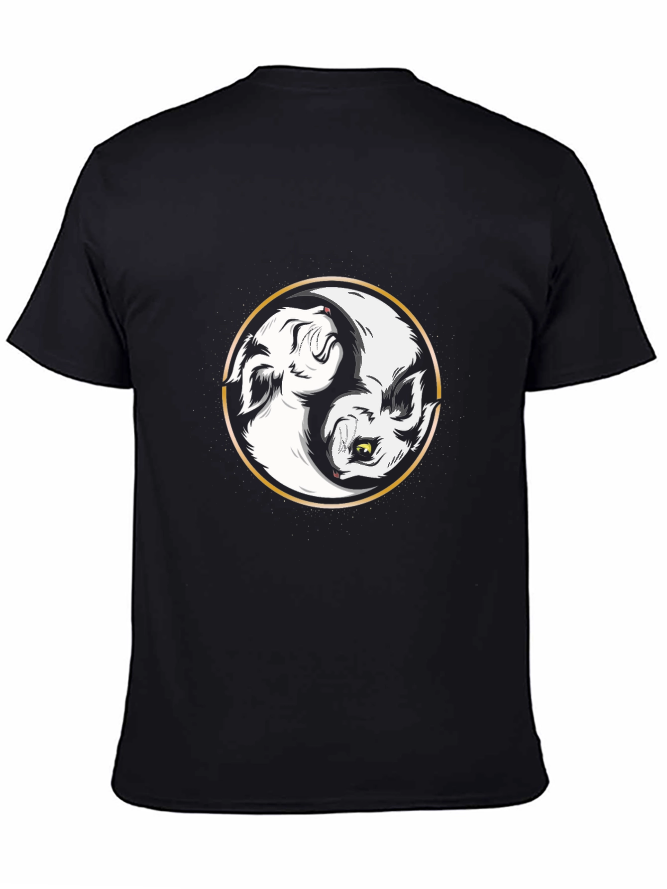 Yin Yang Wolf Graphic Tee