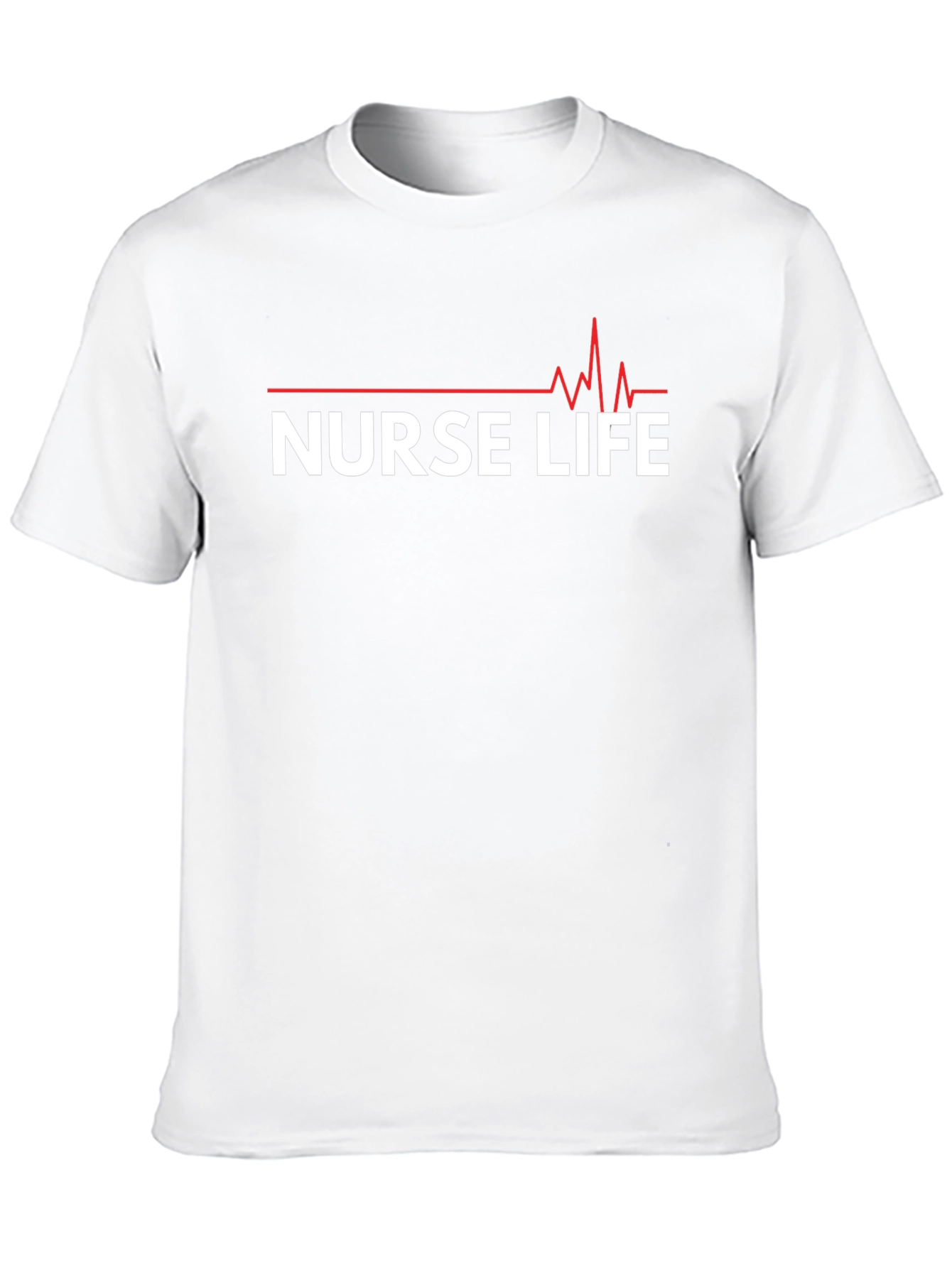 Nurse Life T-Shirt - Heartbeat Graphic Tee
