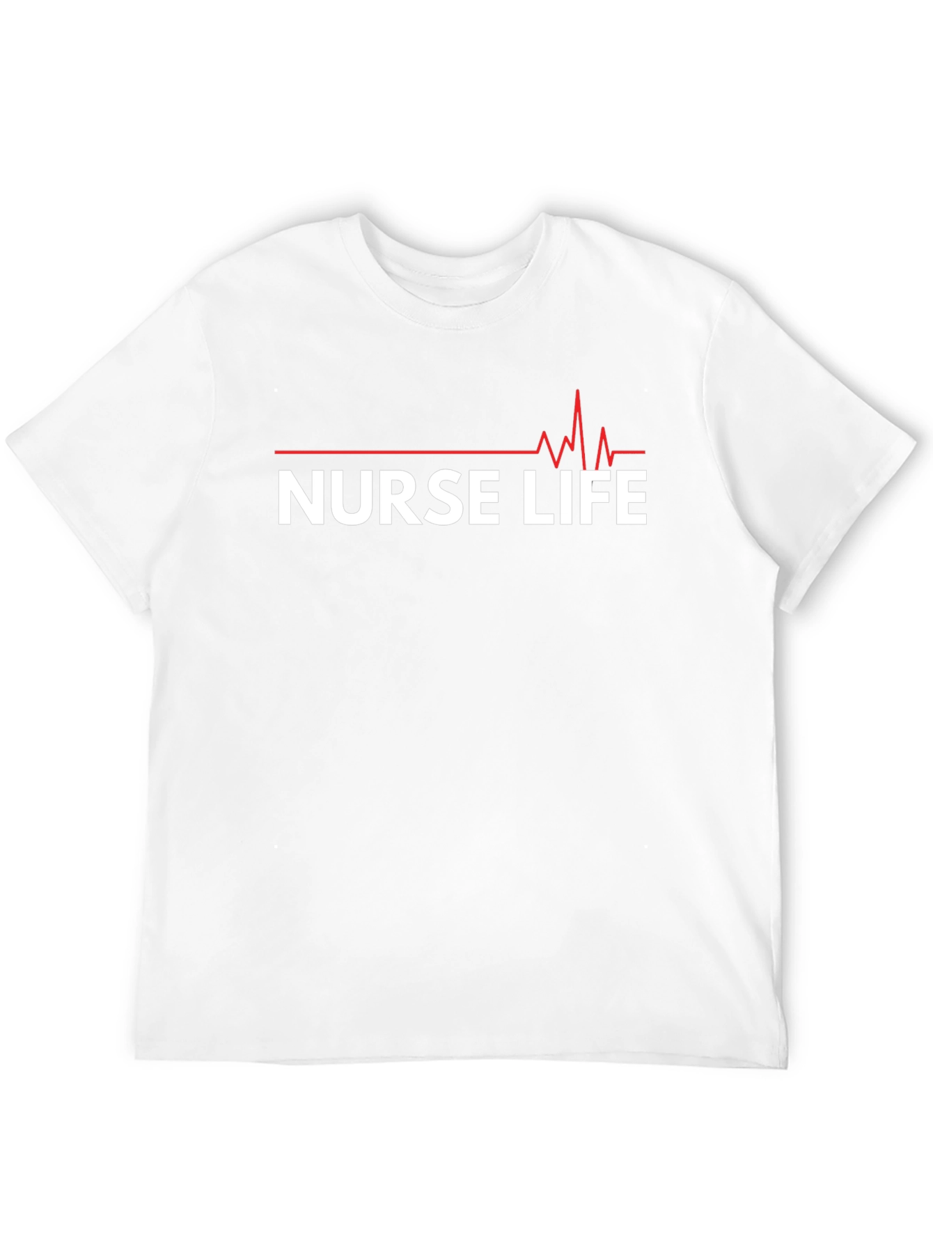 Nurse Life T-Shirt - Heartbeat Graphic Tee