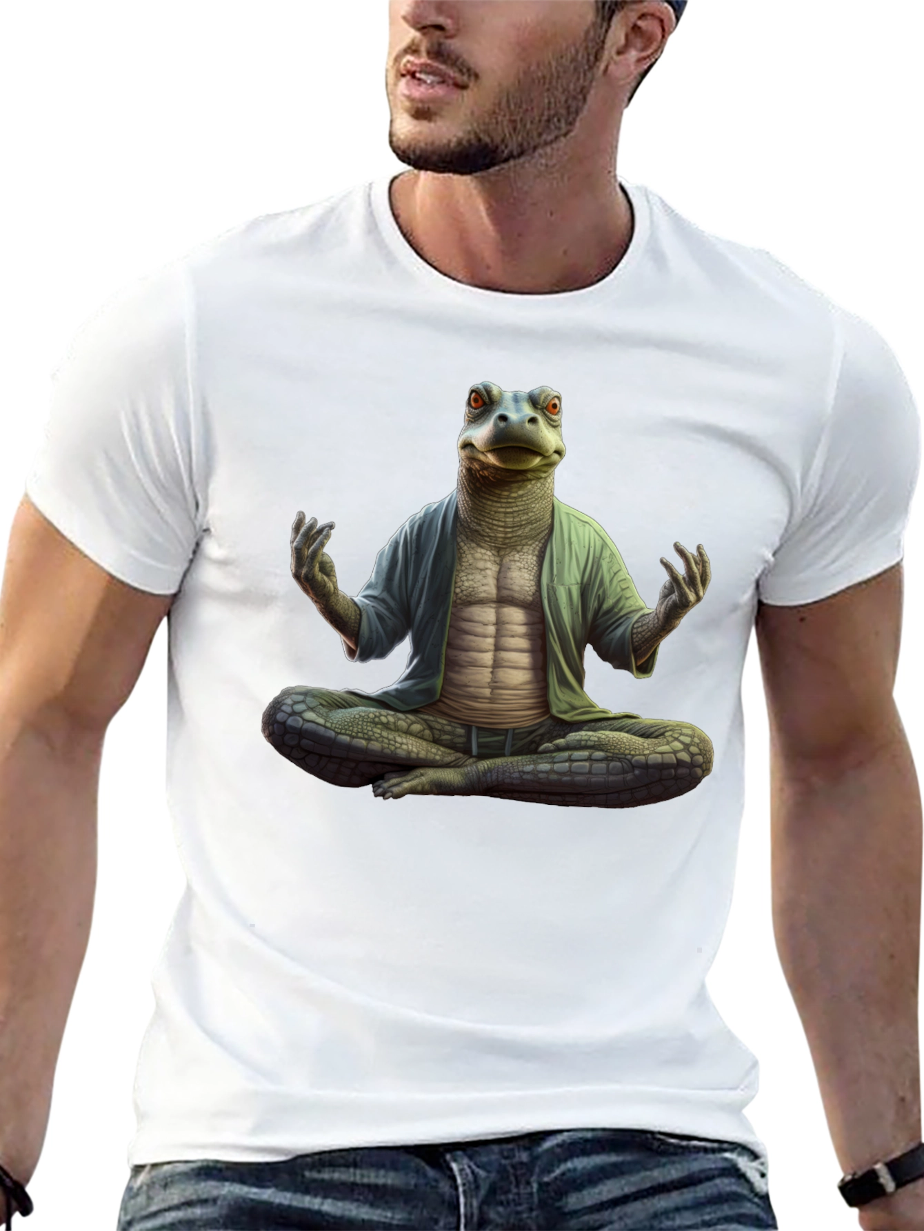 Zen Reptile Meditation T-Shirt