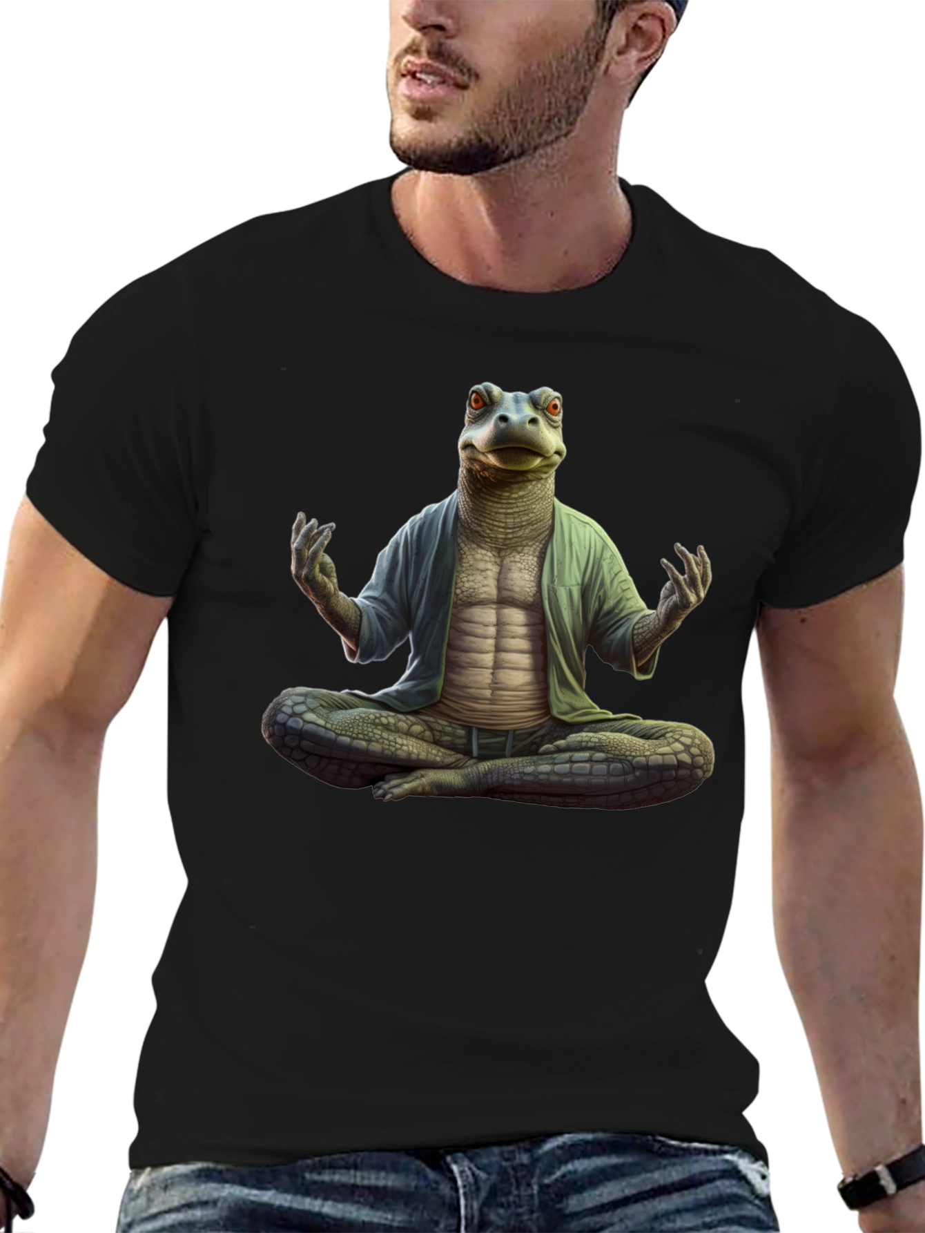 Zen Reptile Meditation T-Shirt