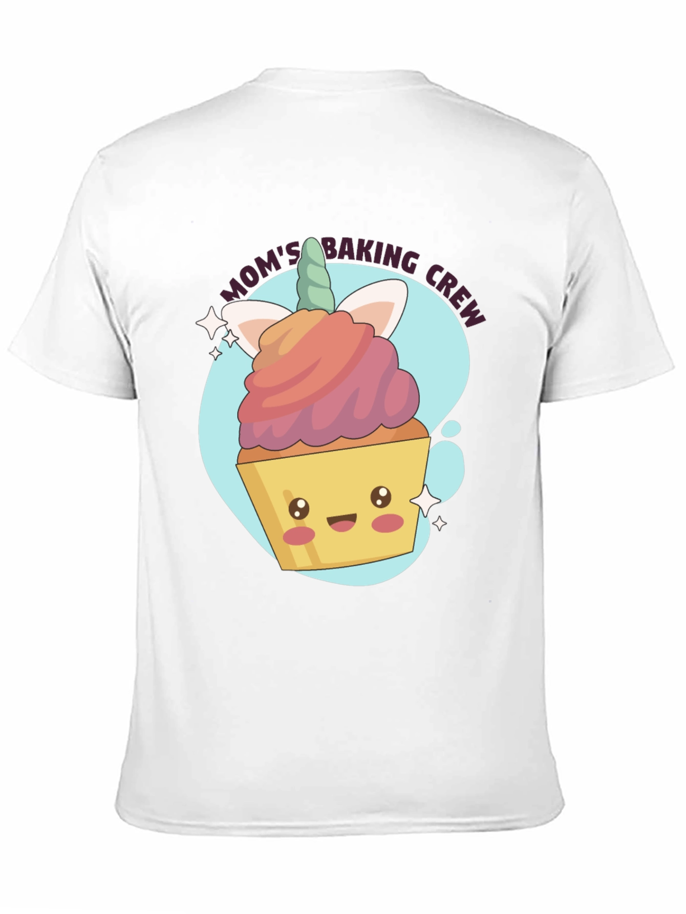 Moms Baking Crew Cute Cupcake Graphic Tee