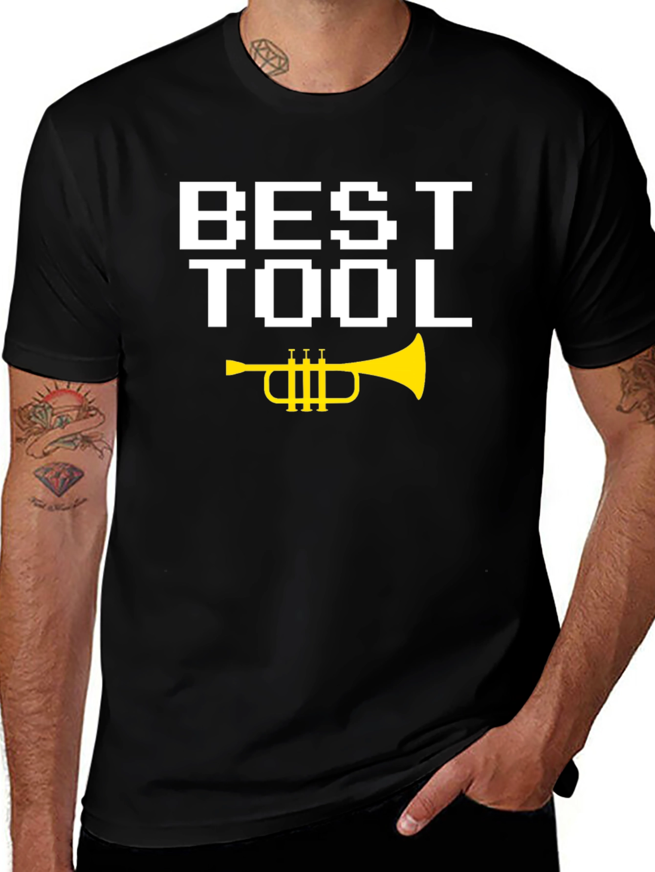Best Tool Trumpet Graphic T-Shirt - Funny Musician Tee