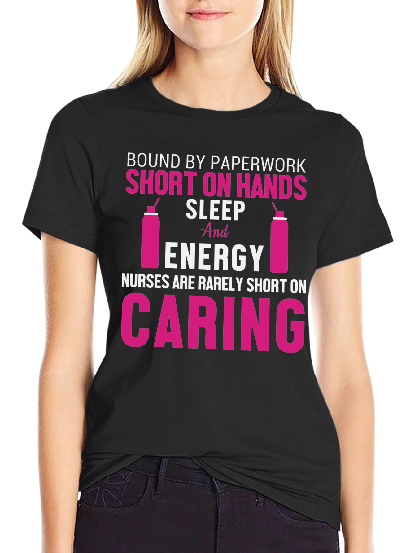 Nurse Life T-Shirt: Caring & Short on Sleep
