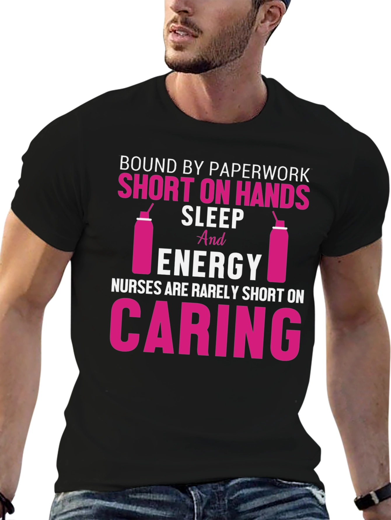 Nurse Life T-Shirt: Caring & Short on Sleep