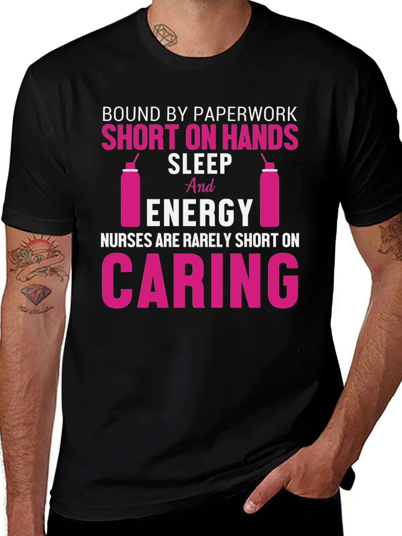 Nurse Life T-Shirt: Caring & Short on Sleep