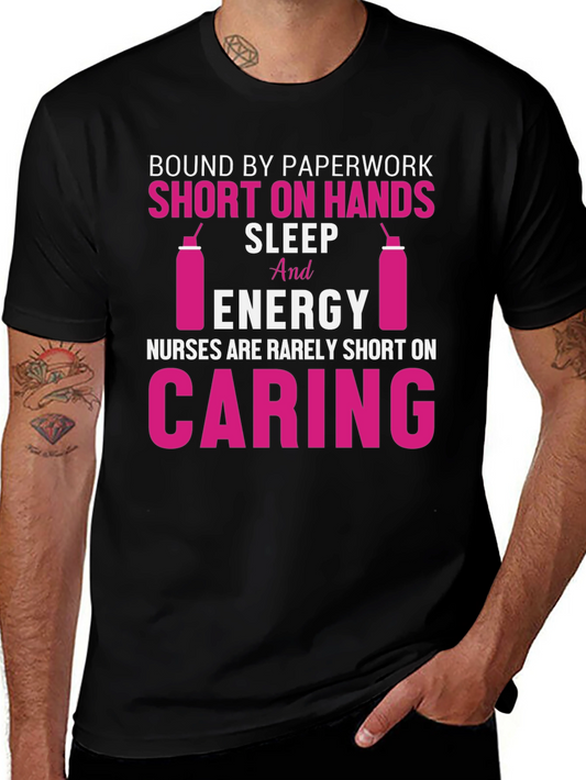 Nurse Life T-Shirt: Caring & Short on Sleep