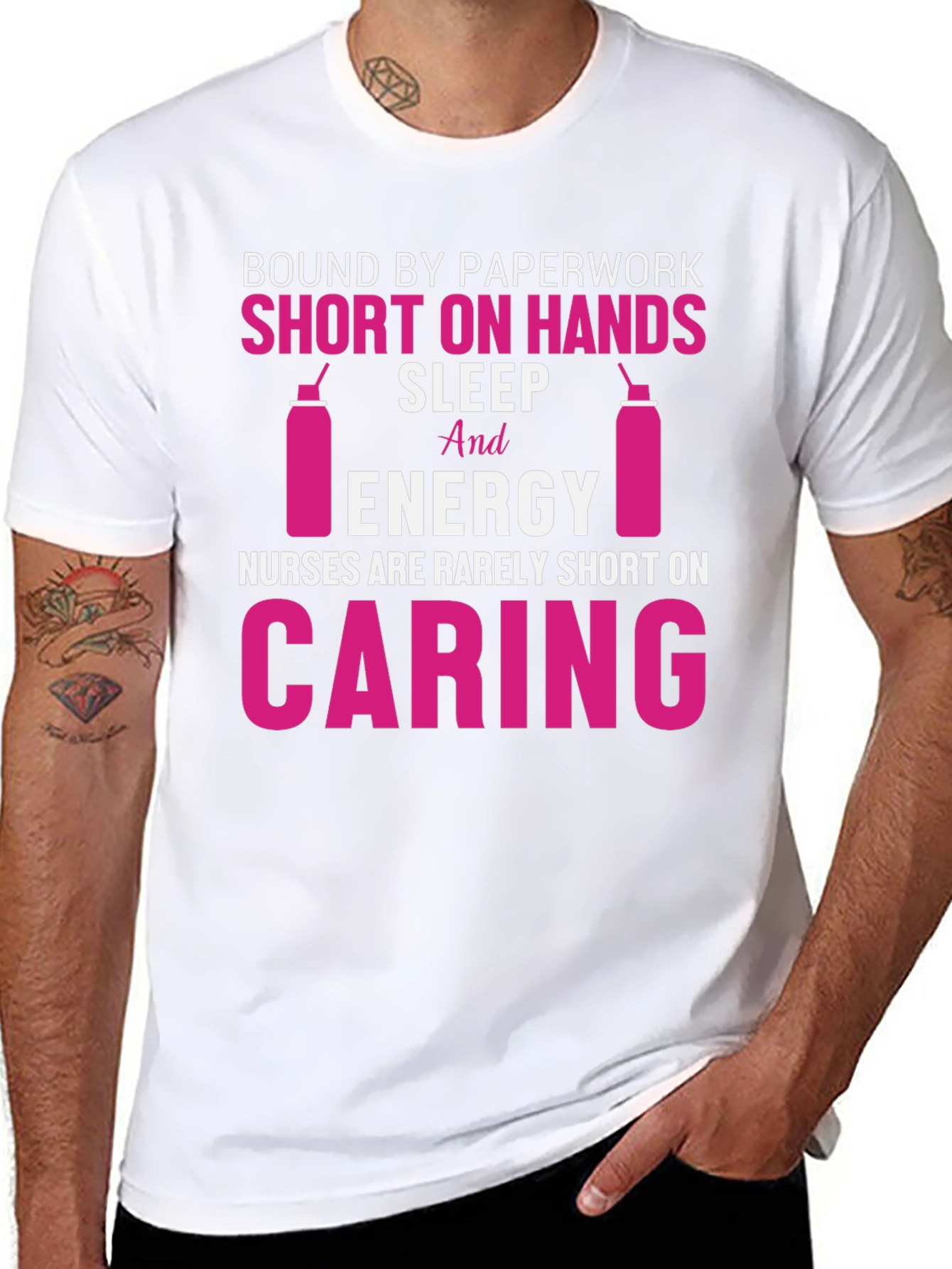 Nurse Life T-Shirt: Caring & Short on Sleep