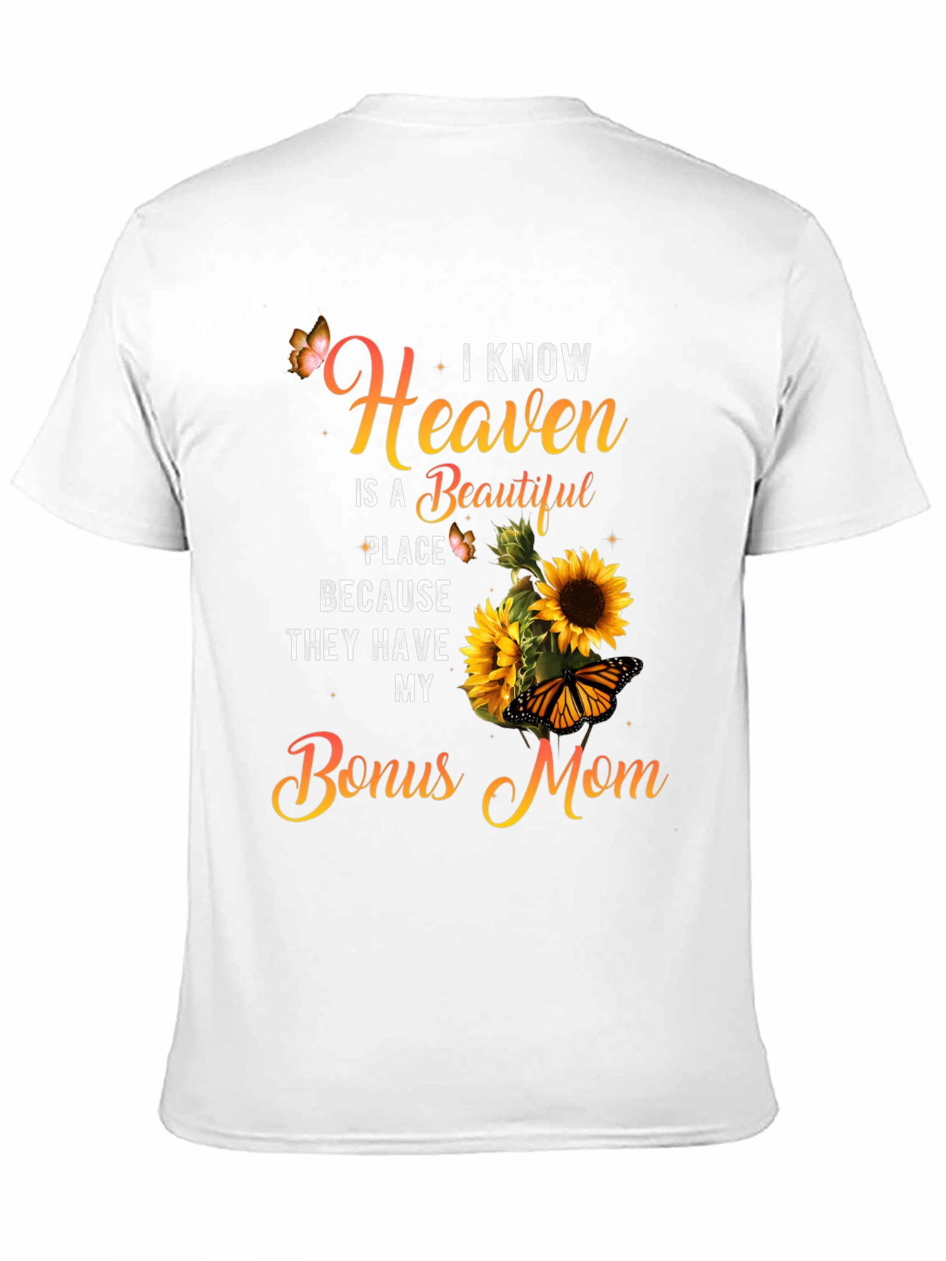 Bonus Mom Sunflower Graphic T-Shirt
