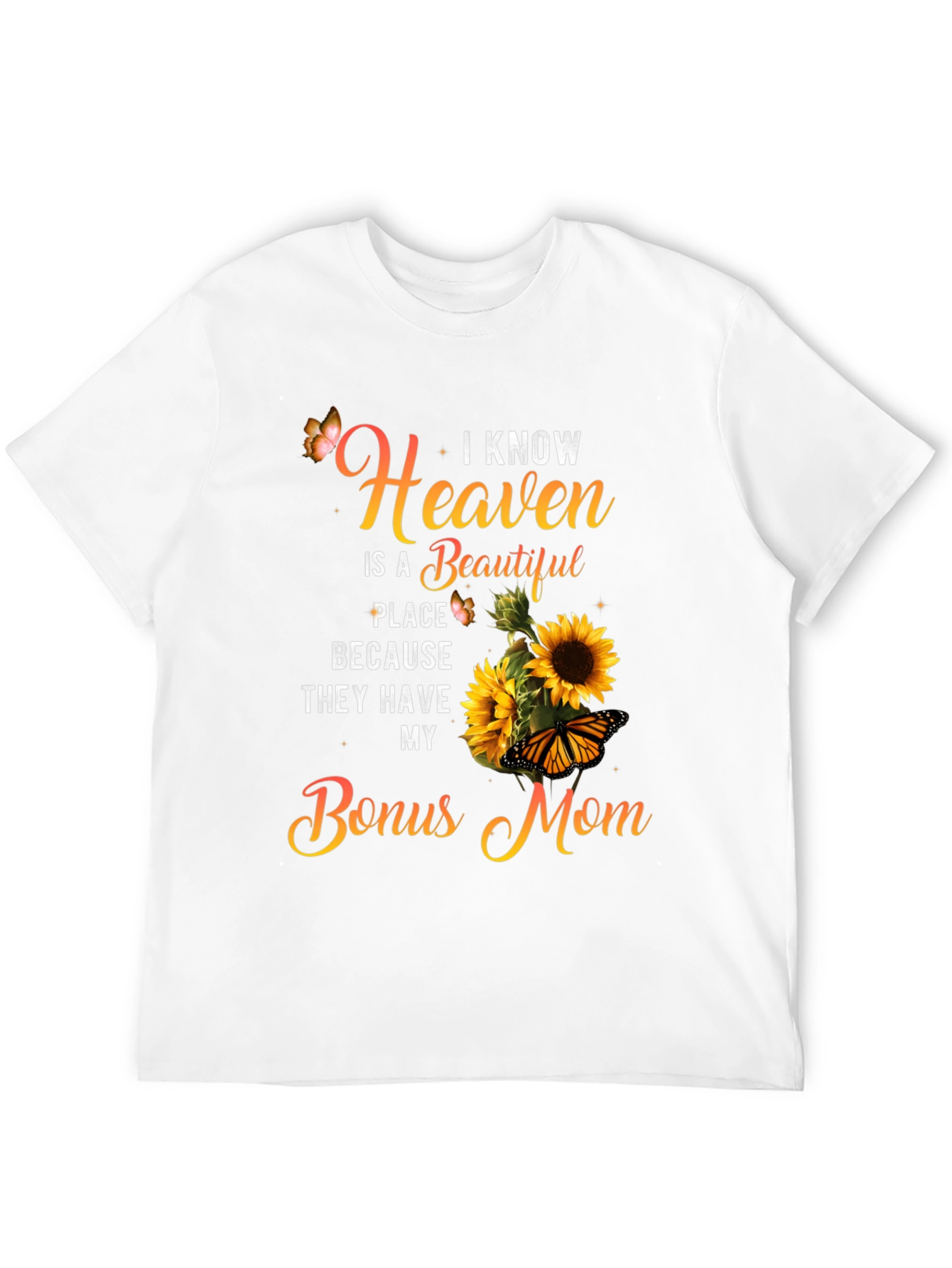 Bonus Mom Sunflower Graphic T-Shirt
