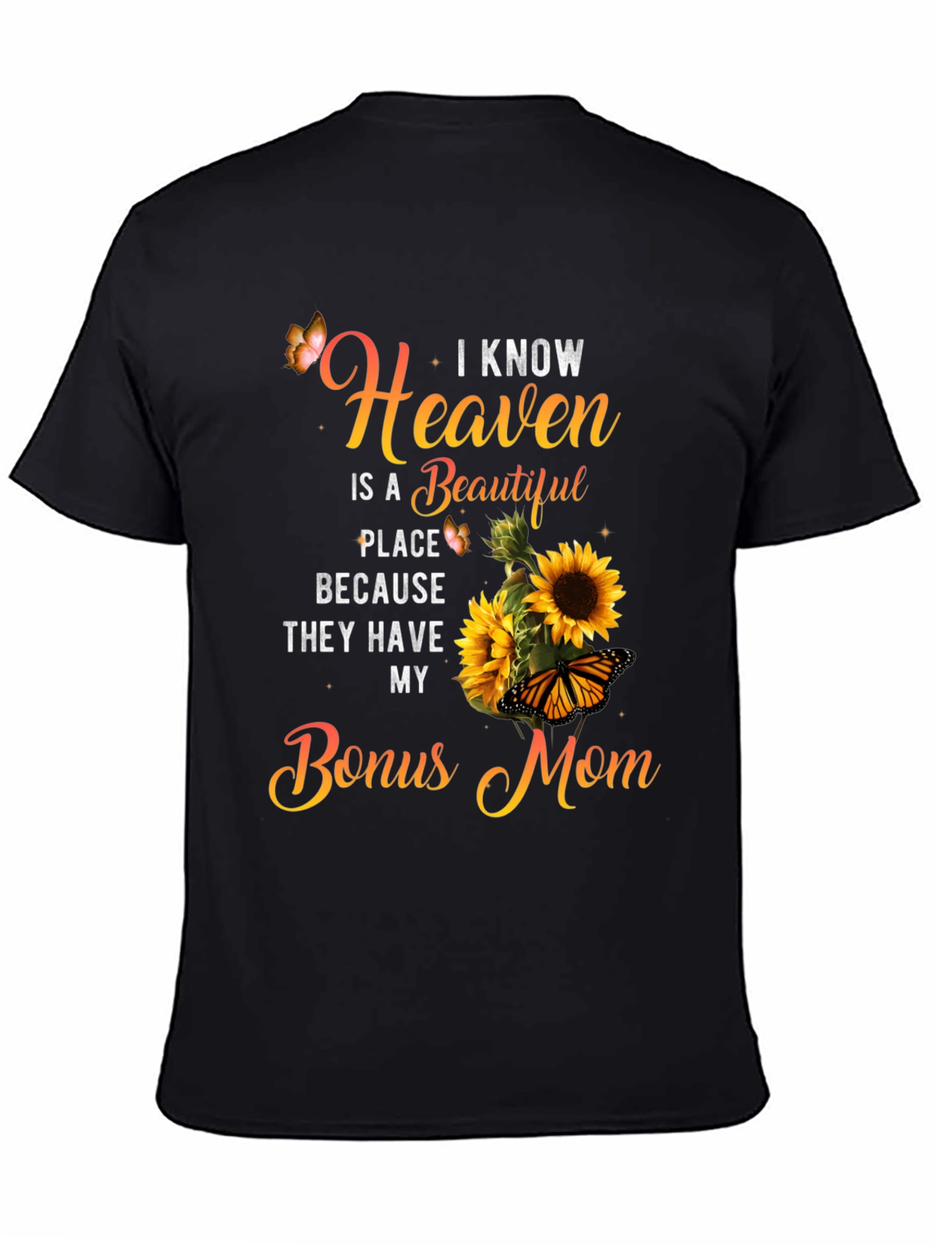 Bonus Mom Sunflower Graphic T-Shirt
