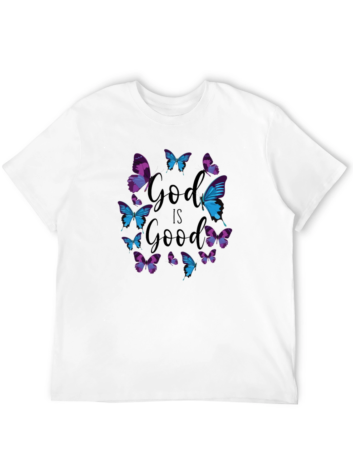 God is Good Butterfly Graphic Tee