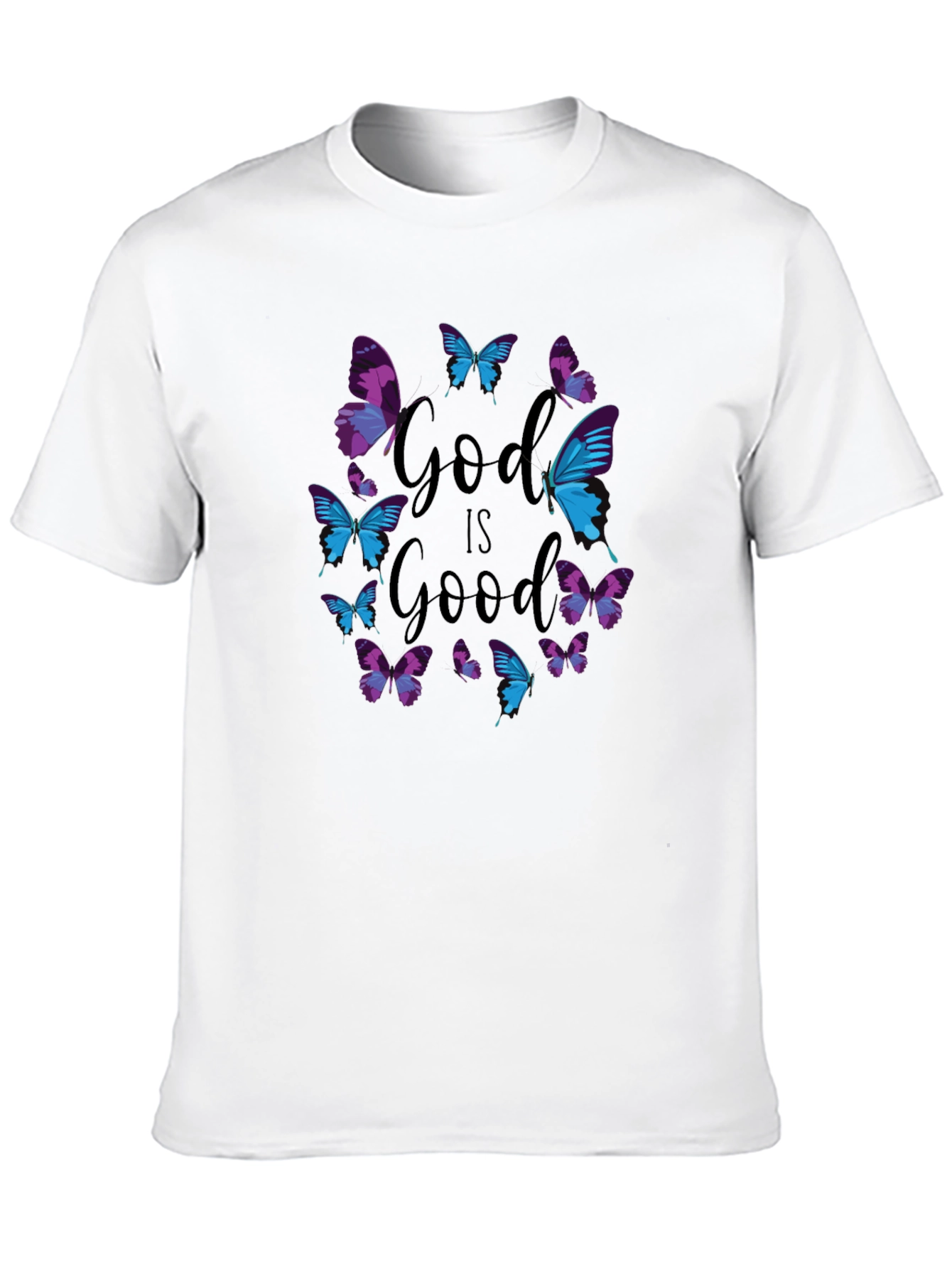 God is Good Butterfly Graphic Tee