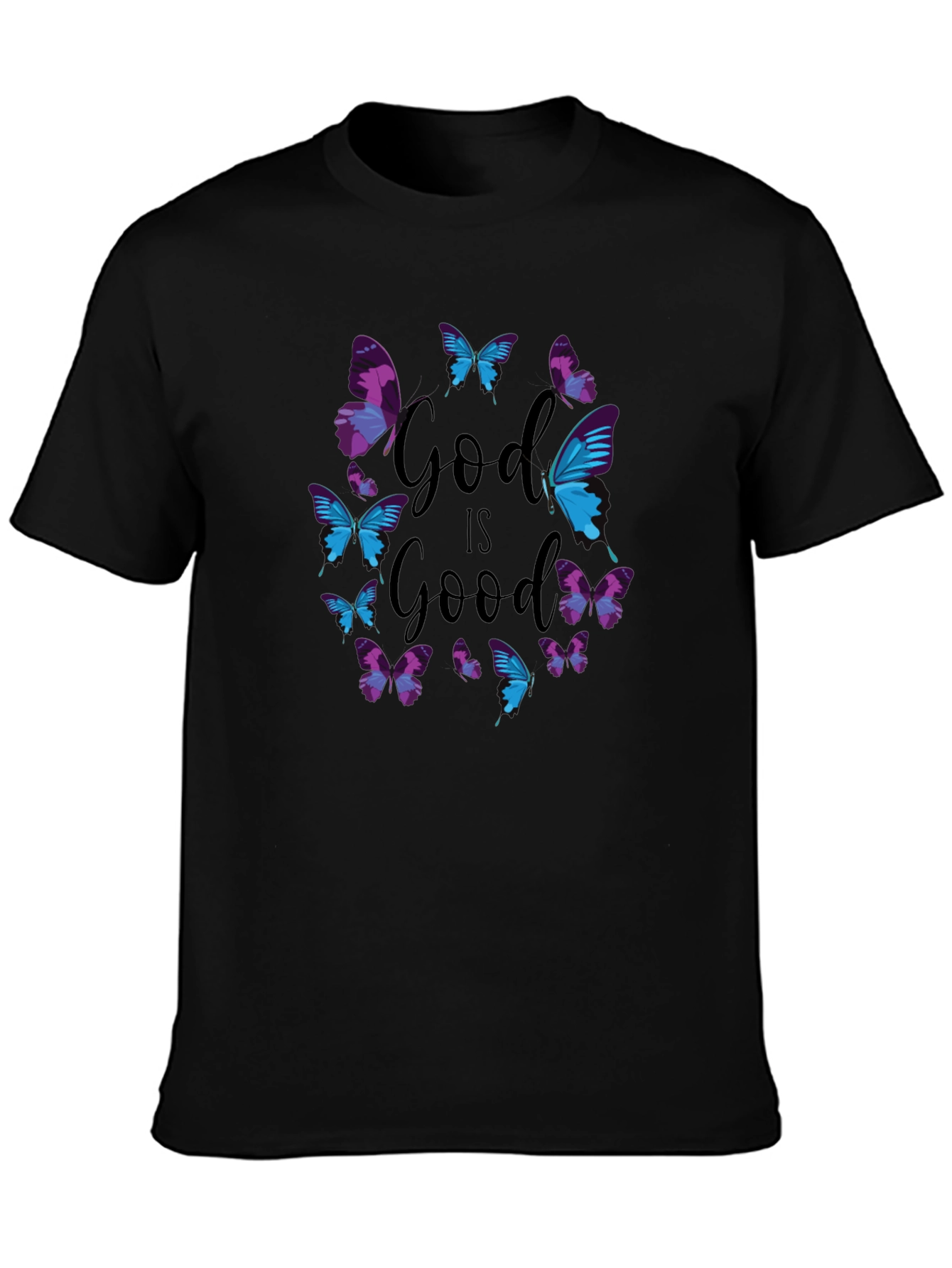 God is Good Butterfly Graphic Tee